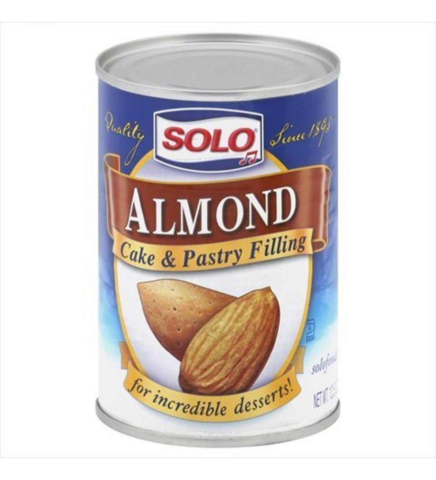 Solo Cake & Pastry Filling Almond 12.5 OZ (Pack of 4)