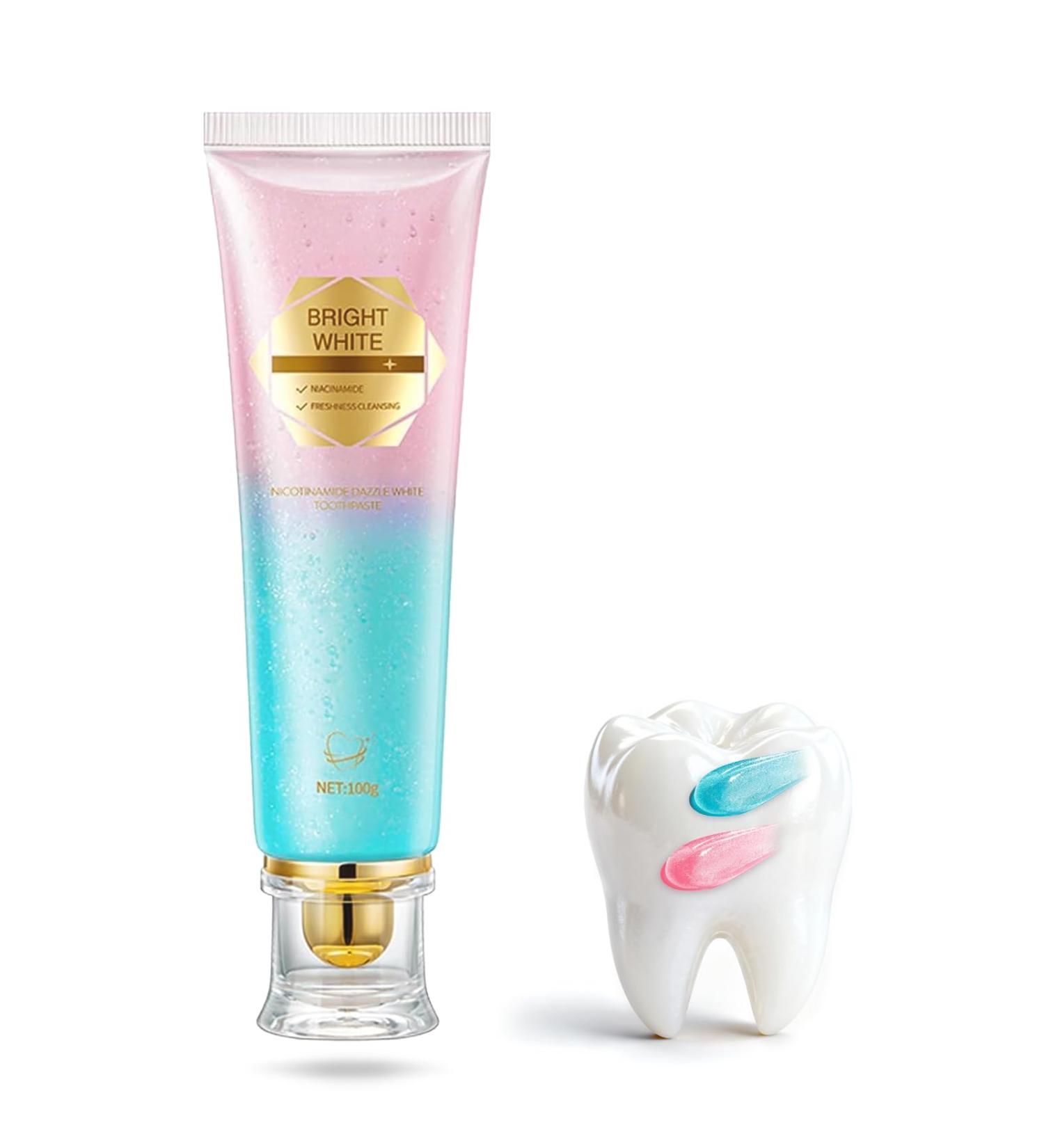 Niacinamide Whitening Toothpaste Natural Mild and Non-Irritating Nicotinamide White Toothpaste Prevents Tooth Decay Freshens Breath and Promotes Oral Health 1 - Buy Online on GoSupps.com