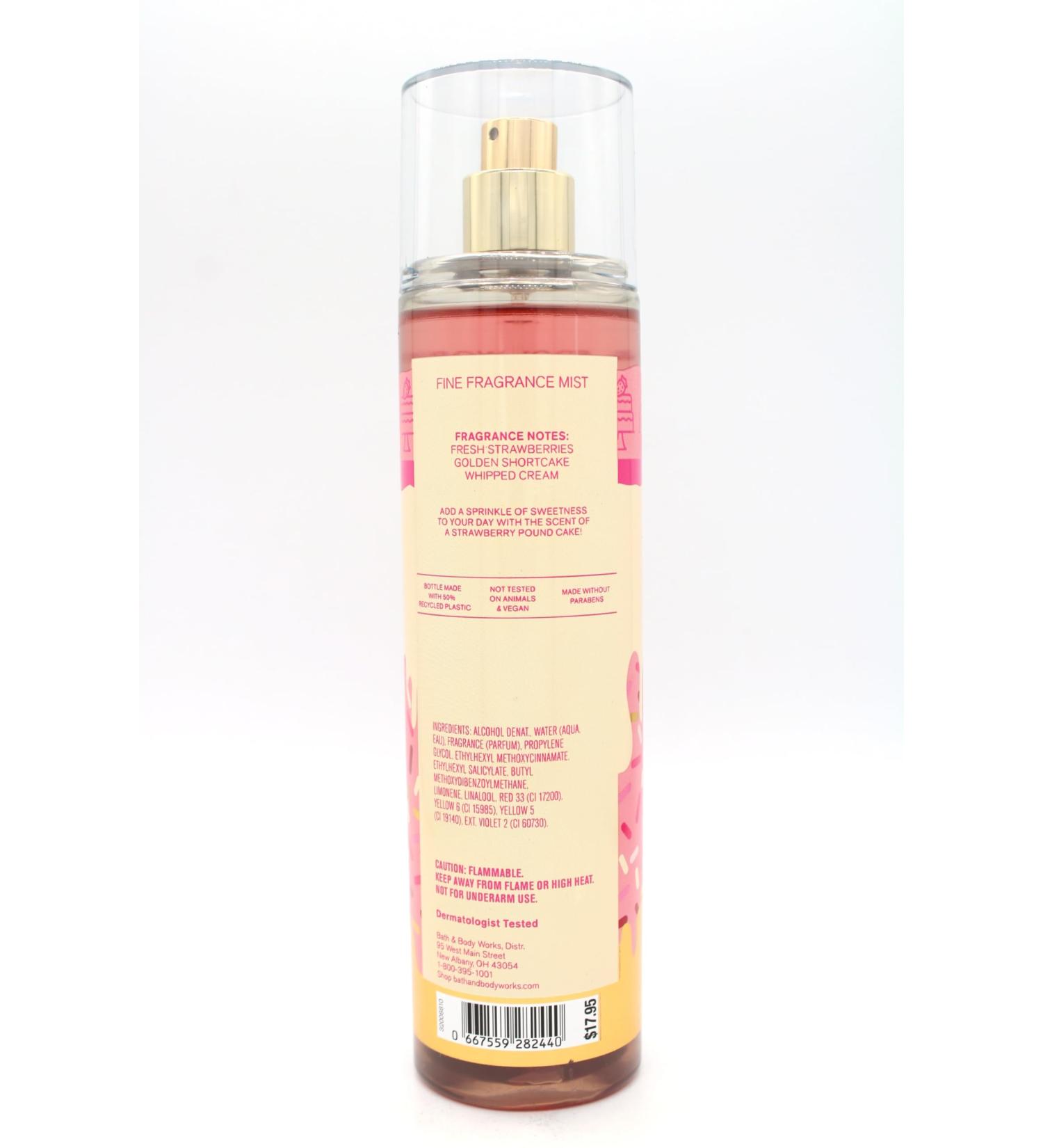 Strawberry Pound Cake Bath and Body Fine Fragrance Mist 8 fl oz