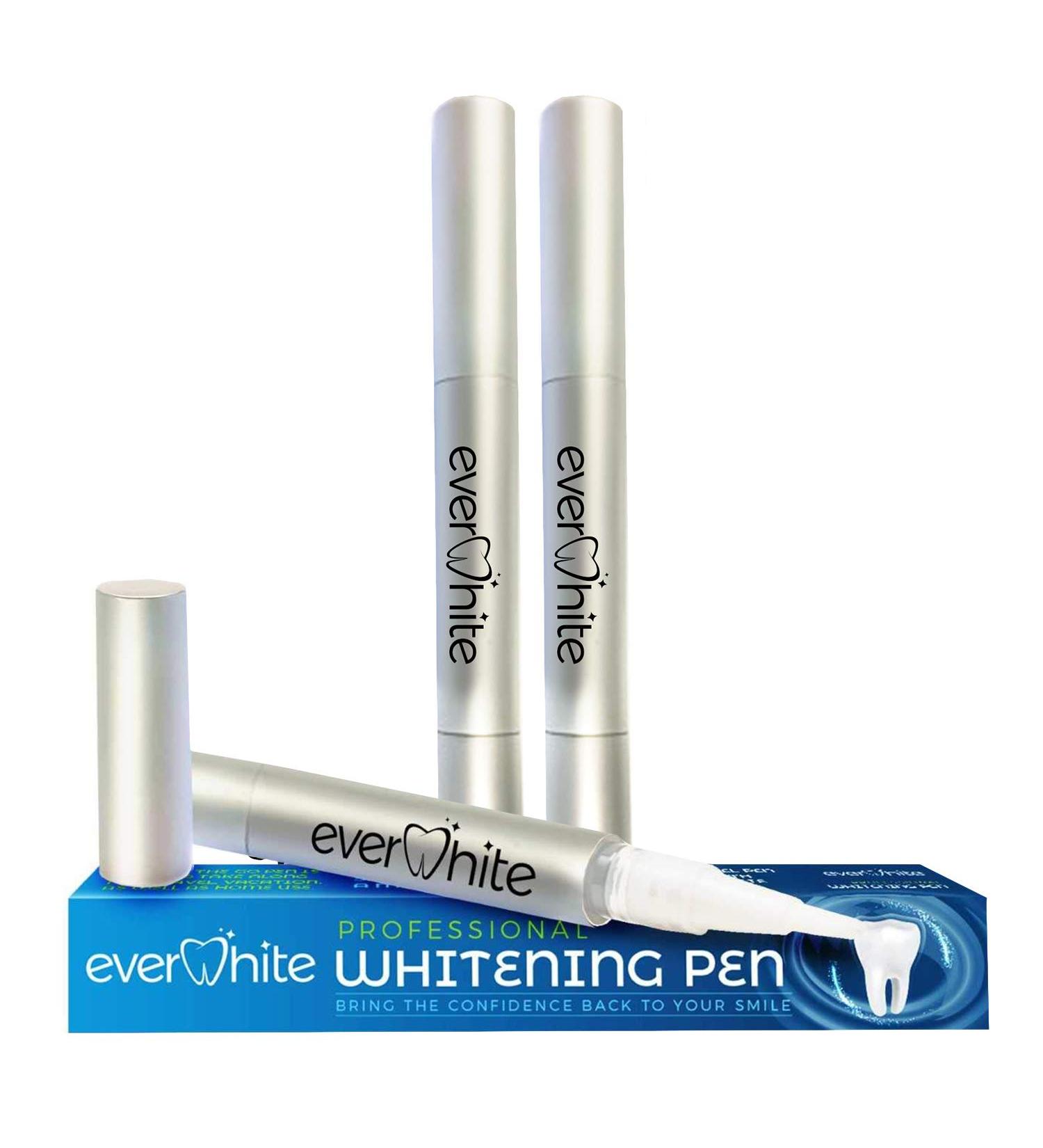 Everwhite Professional Teeth Whitening Pens (3-Pack)- 35% Carbamide Peroxide Tooth Whitening in Under A Minute- Effective Painless No Sensitivity Travel-Friendly - Buy Online on GoSupps.com