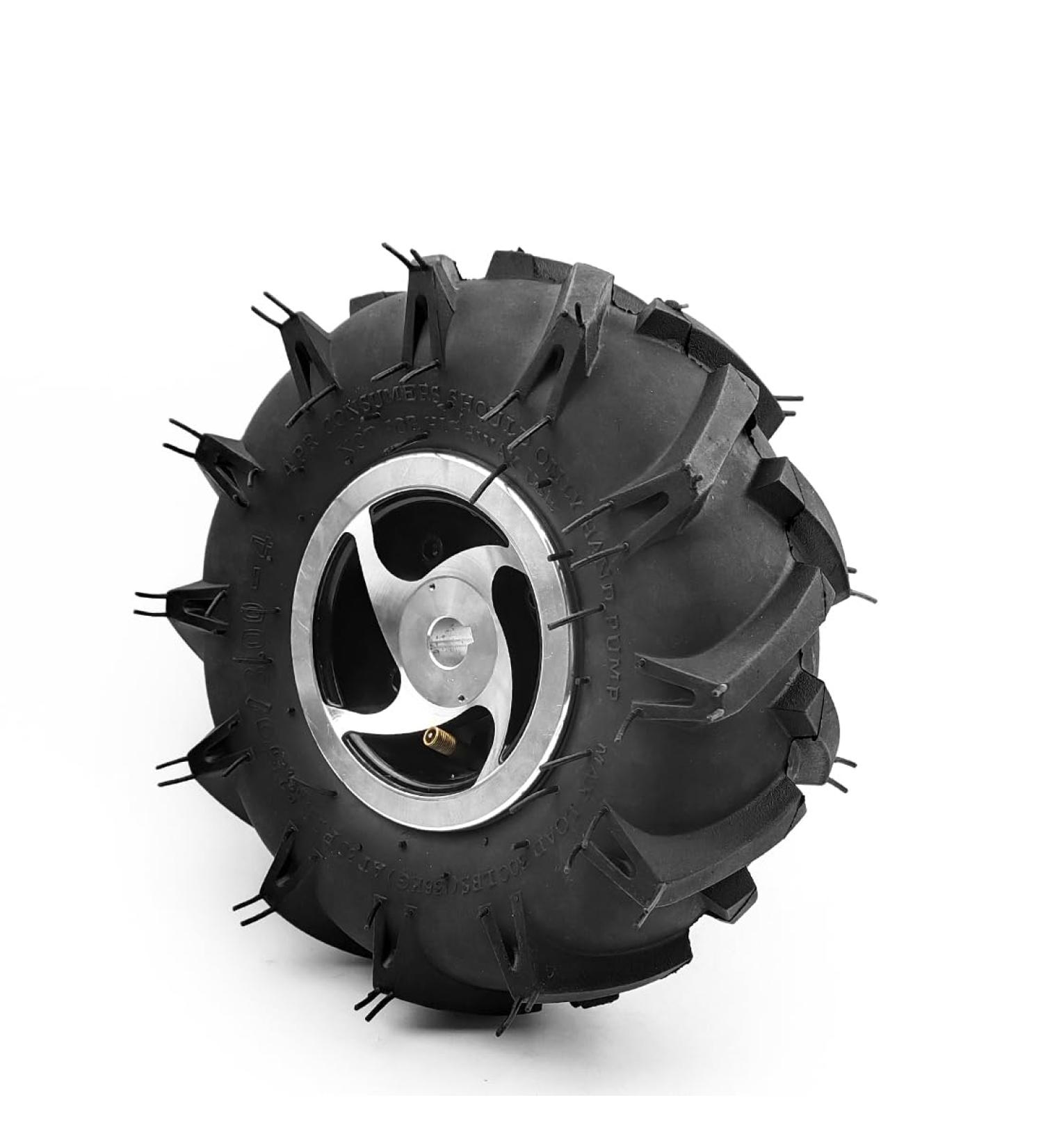 L-Faster 3.50-4 Agricultural Tire | 10 Inch Off-Road Wheel Axle 17mm for Electric Lawn Mower & Trolley - International Shipping Available - Buy Online on GoSupps.com