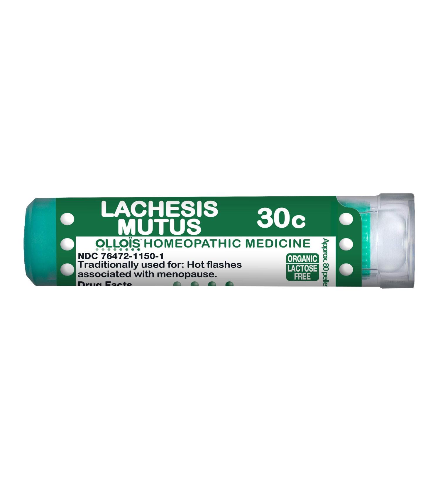 Buy OLLOIS Organic Lachesis Mutus 30c Pellets - 80 CT | International Shipping Available - Buy Online on GoSupps.com
