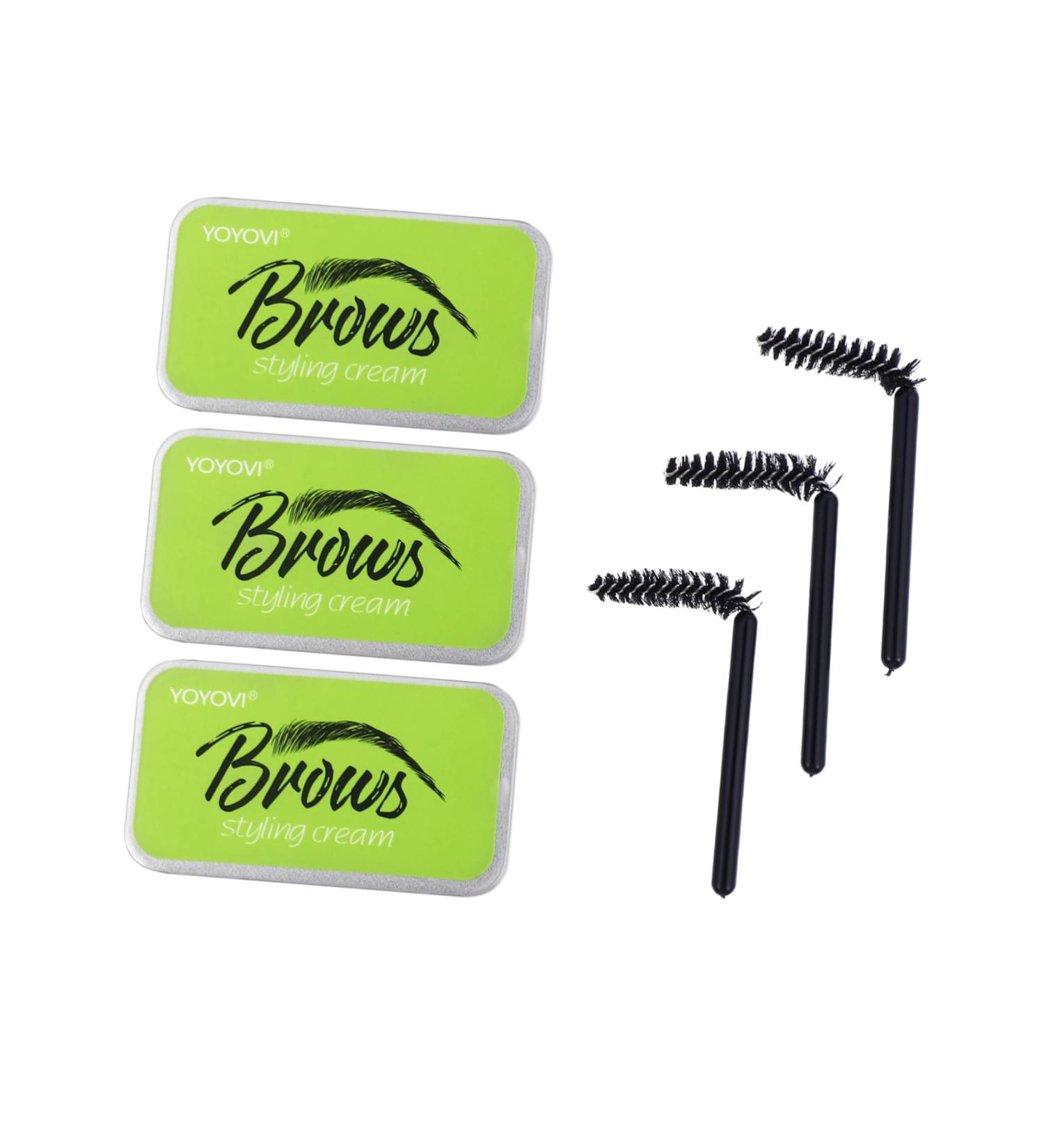 Angoily 3 Sets Natural Mascara Natural Brows Eyebrow Shaping Cream Woman Straight Cosmetics - Buy Online on GoSupps.com