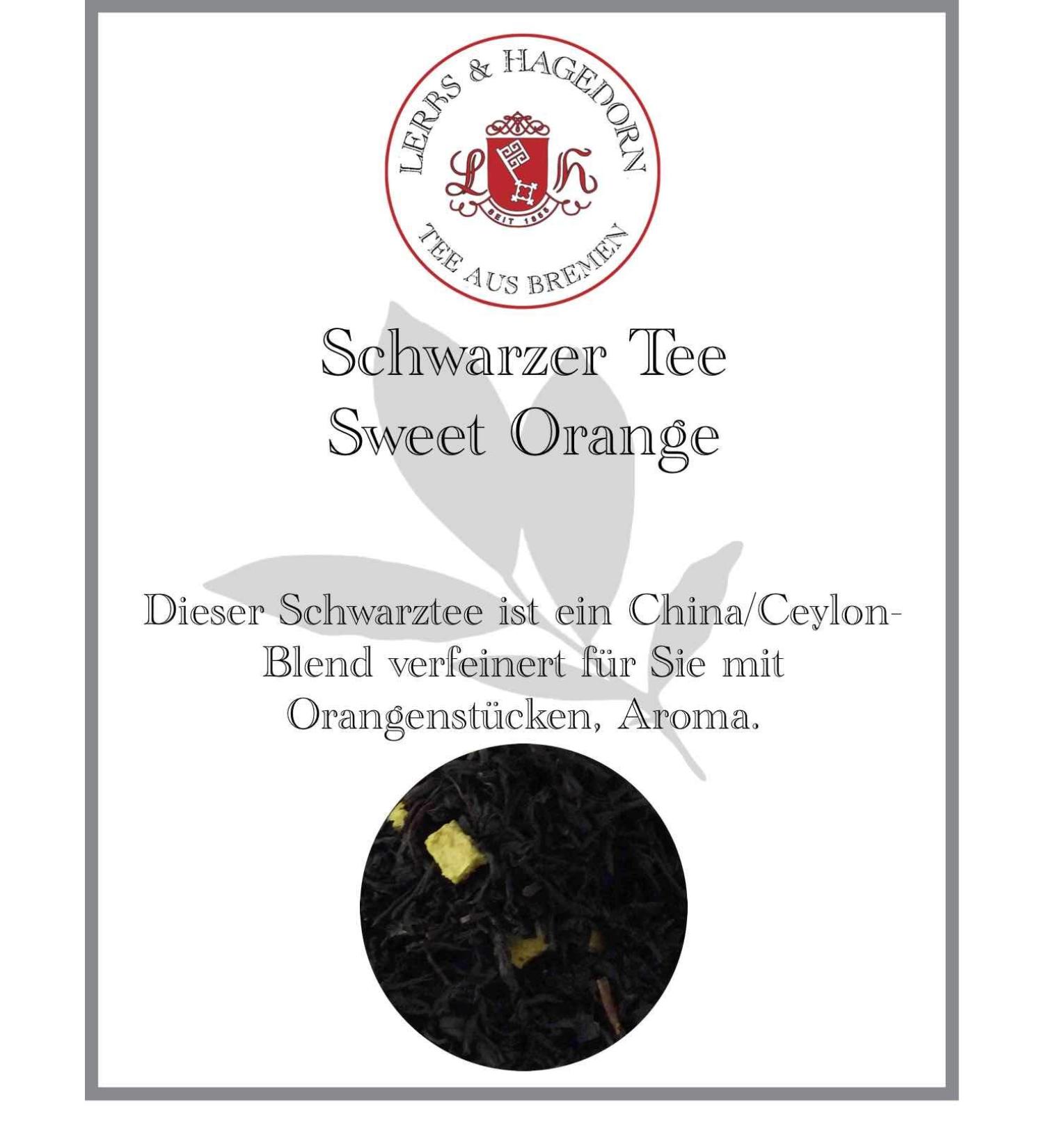  Lerbs & Hagedorn Sweet Orange Black Tea 1.5 kg - Buy Online on GoSupps.com