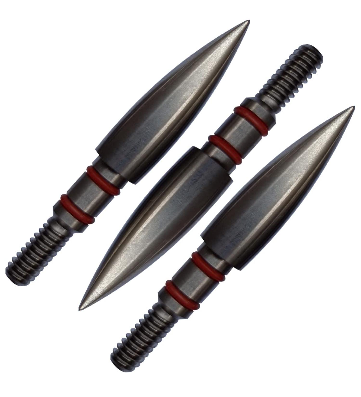 Stainless Steel Archery Field Points 125 Grains - 9/32 Screw-in Tips (12 Pack) - Buy Online on GoSupps.com