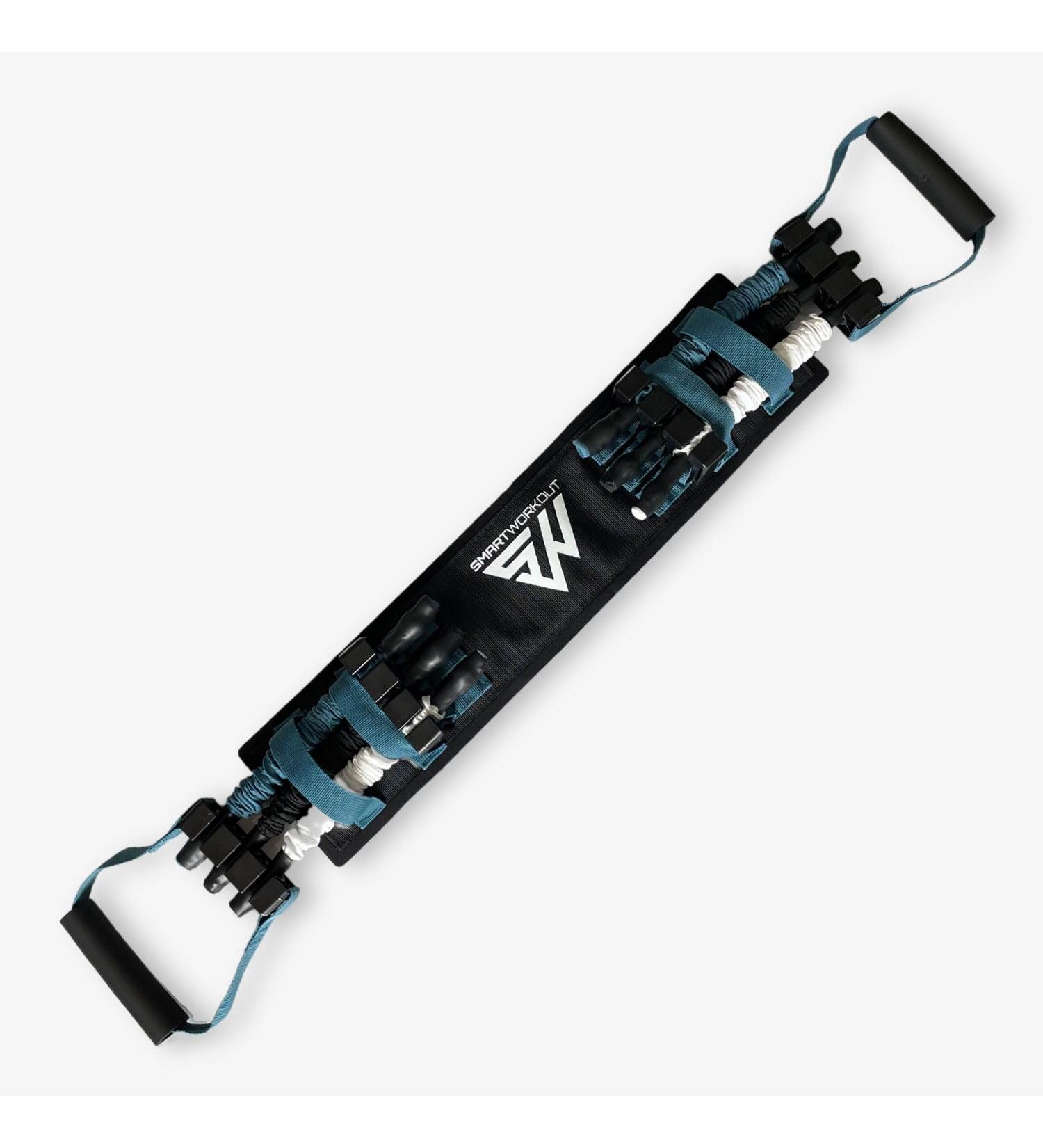 SmartWorkout SmartPress - Adjustable Resistance Pectoralis & Back Expander | 80kg Capacity | 6 Foam Loop Bodybuilding Tapes - Buy Online on GoSupps.com