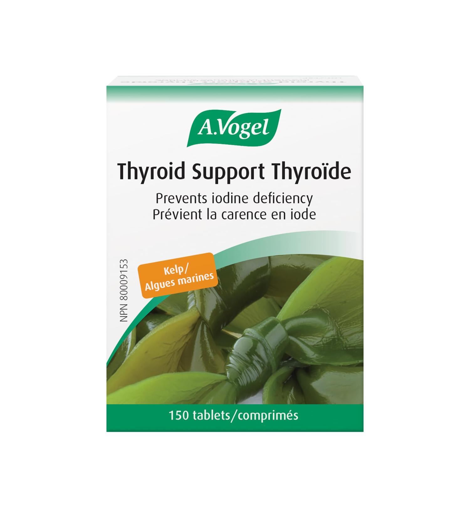 A.Vogel Thyroid Support Thyroide 150 Tablets Kelp/Seaweed Supplement Prevents Iodine Deficiency - Buy Online on GoSupps.com