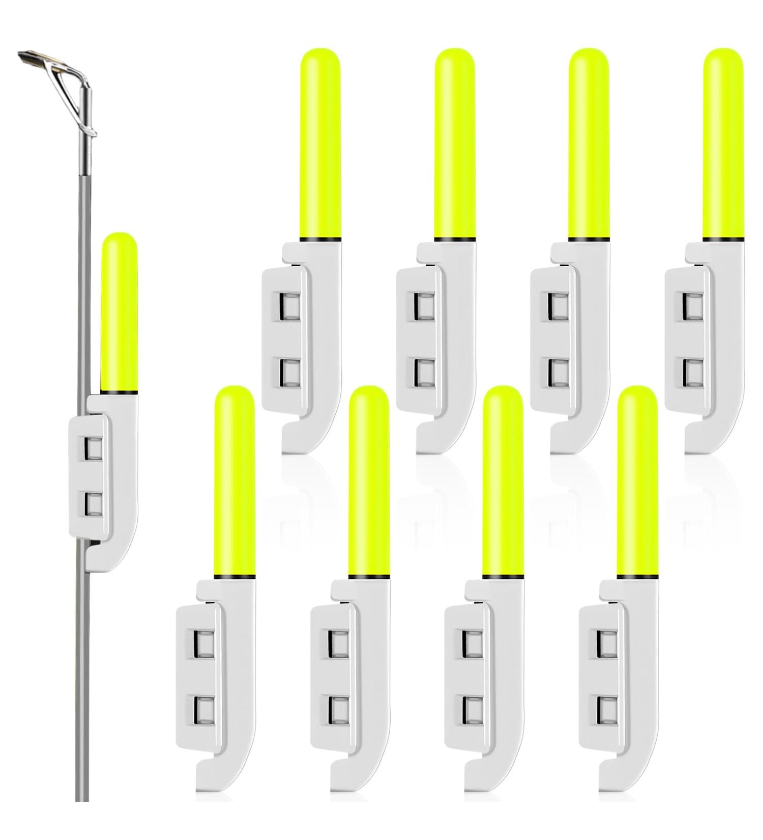Molbory 8-Piece LED Fishing Lights Set - Bright Bite Indicator Rod Tips for Night Fishing | Sea Fishing Essential - Buy Online on GoSupps.com