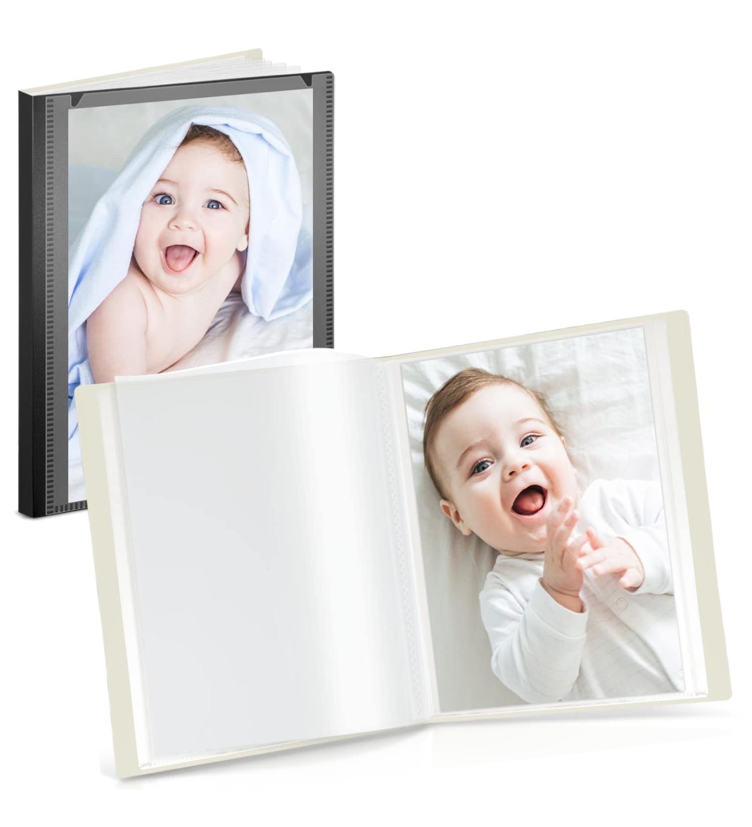 Cranbury Small Picture Book for 4x6 Photos - Black (2 Pack) | 4x6 Portfolio Binder | Holds 48 Pictures | Customizable Cover | Art Presentation Folder - Buy Online on GoSupps.com