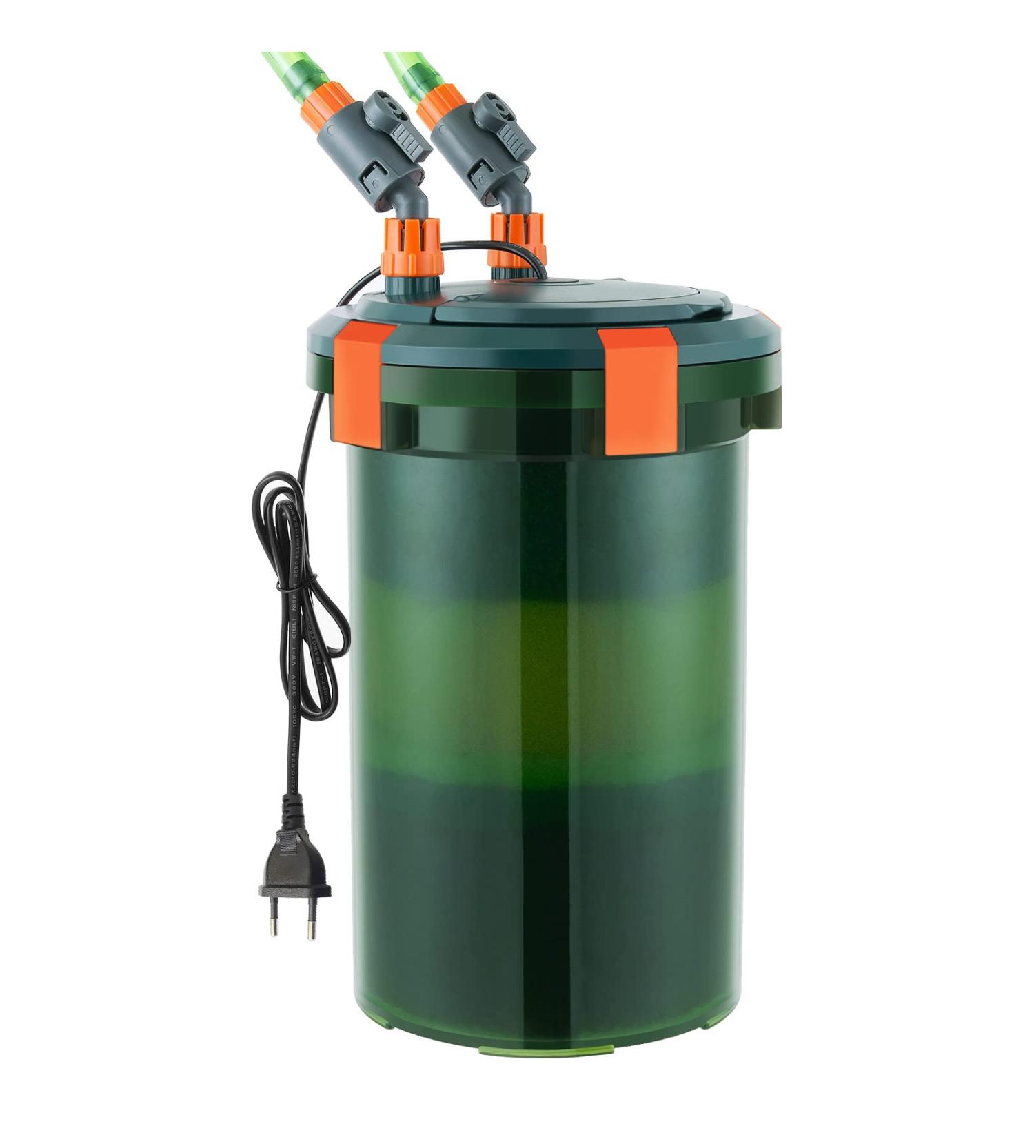Fedour 1500L/H Aquarium External Filter - 15W Adjustable Canister Filter for 75-500L Aquariums with Filter Media - Optimal Performance & Easy Maintenance - Buy Online on GoSupps.com