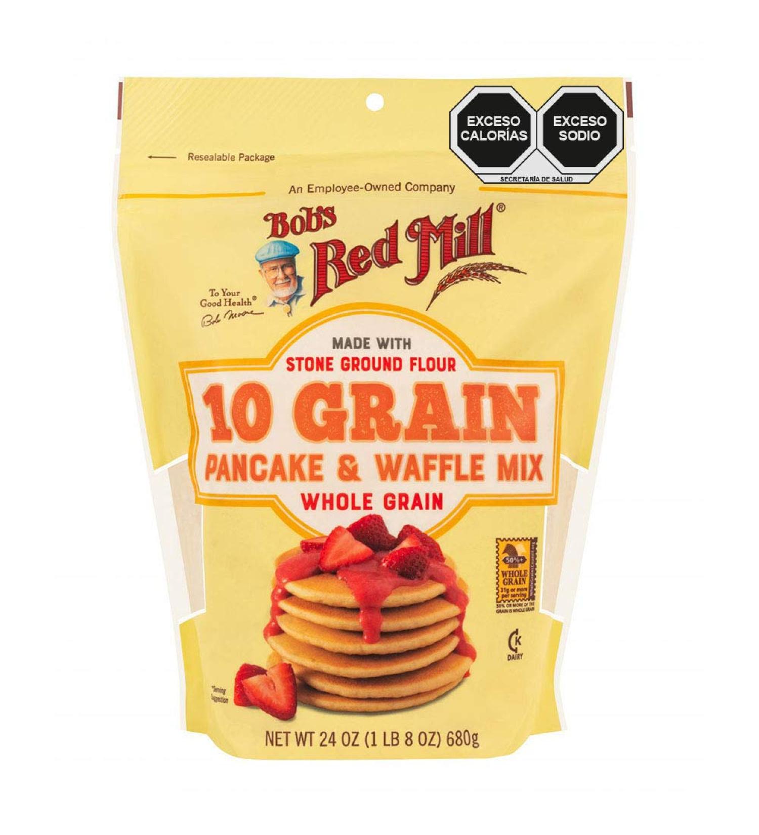 Bob's Red Mill 10 Grain Pancake & Waffle Mix - 24 Oz | Healthy Breakfast Option - Buy Online on GoSupps.com