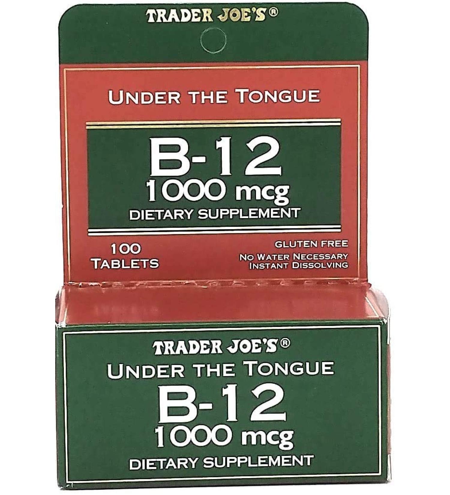 Trader Joe's B-12 1000 mcg Dietary Supplement - 100 Tablets - Buy Online on GoSupps.com