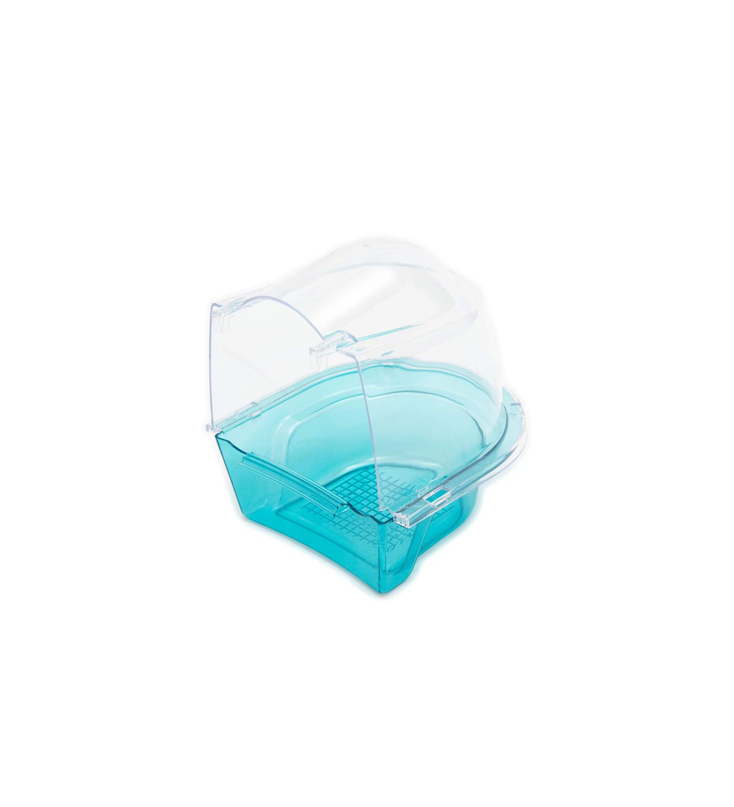 Savic Blue Bird Cage Bath for Small and Medium Birds - Easy Clean and Fun Bird Bath Option - Buy Online on GoSupps.com