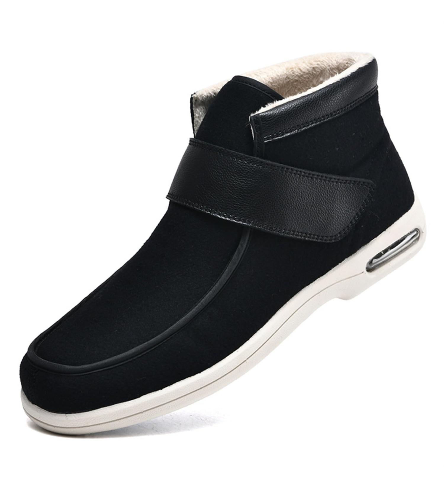 Buy Women s Diabetic High Top Slippers - Adjustable Edema & Arthritis Shoes for Swollen Feet | Orthopedic Therapy Shoes in Black (Size 12 - Buy Online on GoSupps.com