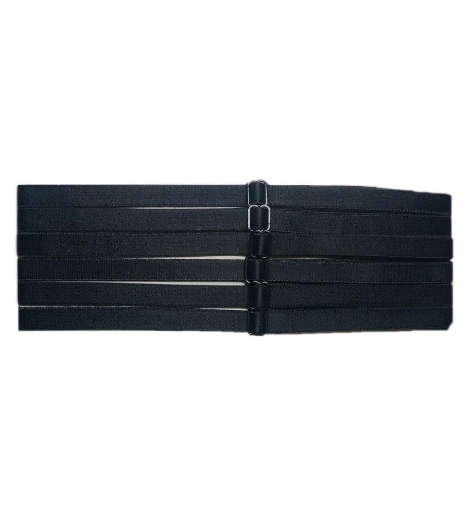 Bra Strap Headbands - Set of 6 (Black)
