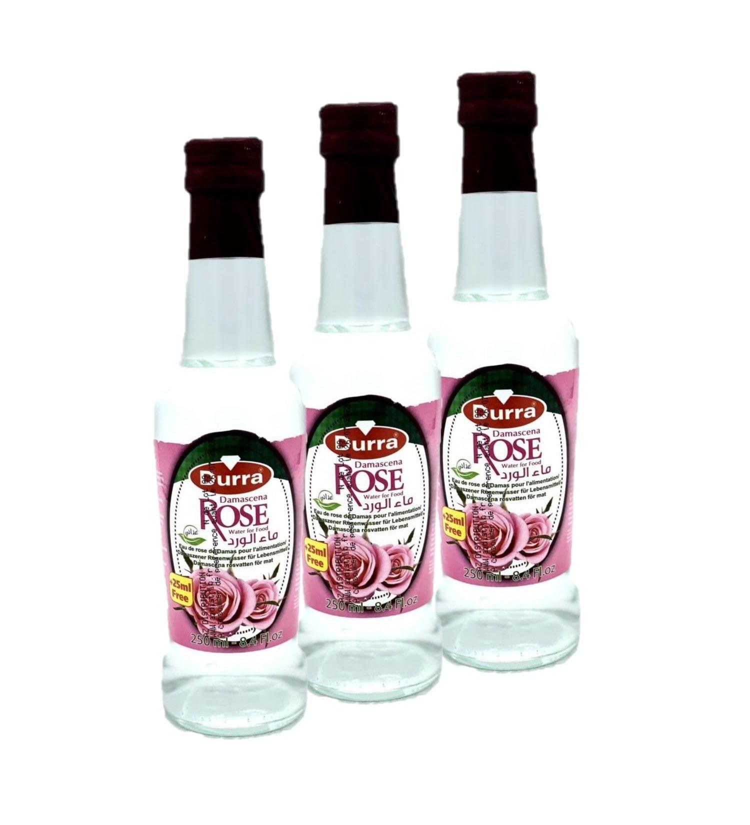 Lot 3x Eau de Rose - Durra - bouteille 250ml 250 ml (Lot de 3)