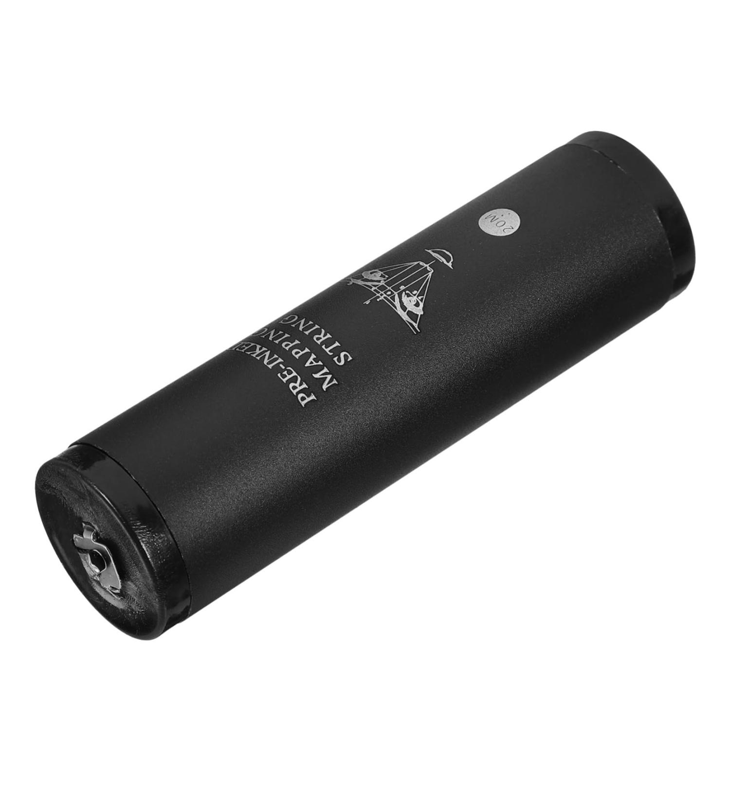 IWOWHERO 1 Box String Ink Eyebrow Mapping Kit Brow Line Eyebrow Locating Ruler Black Aluminum Alloy 9.00X2.40X2.40CM Black - Buy Online on GoSupps.com