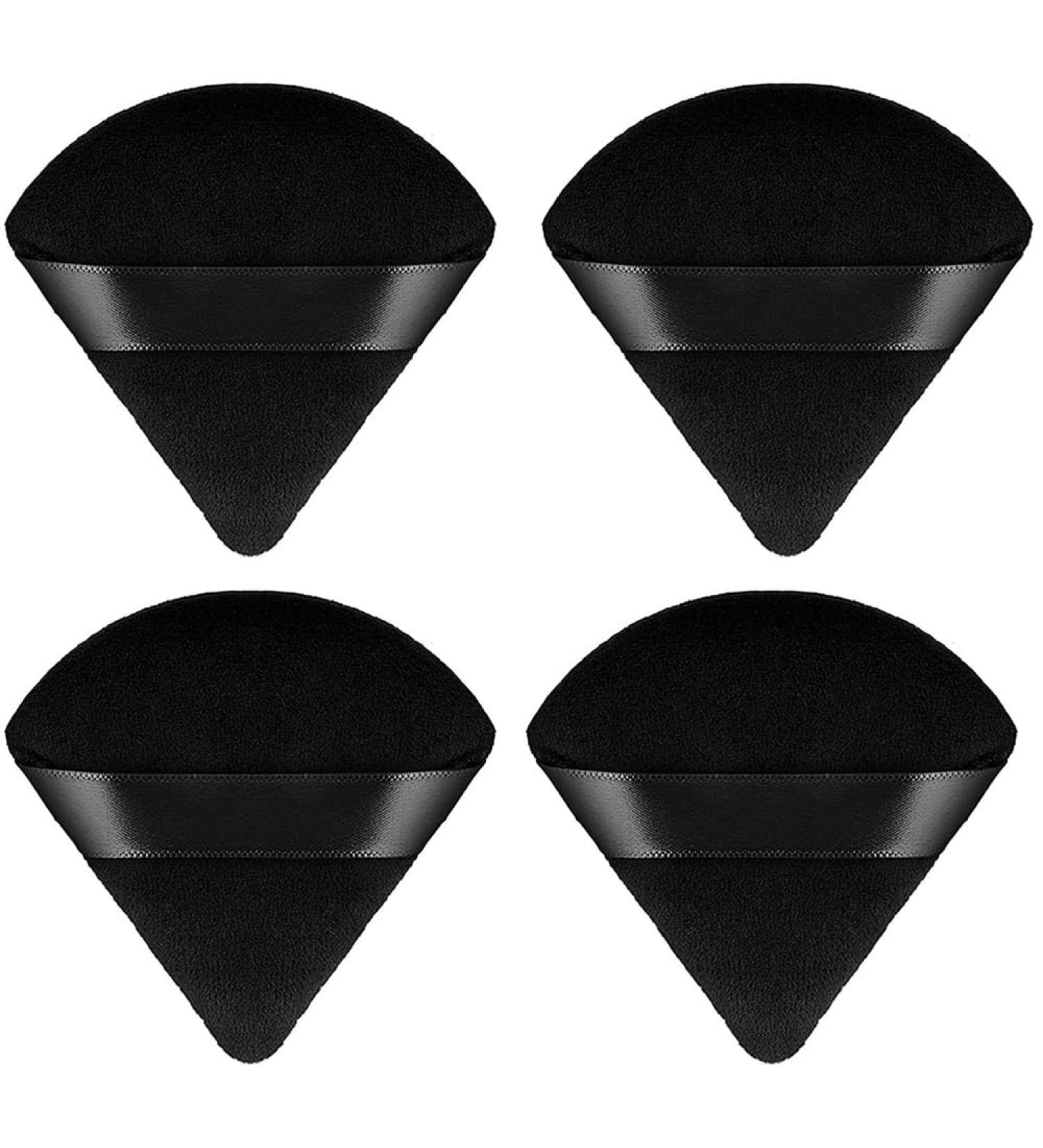 4 Pieces Triangular Powder Puff Makeup Sponges Made of Super-soft Velvet Designed for Contouring Eye and Corner for Loose Powder Setting Powder Blender Foundation Sponge Beauty Makeup Tool - Buy Online on GoSupps.com