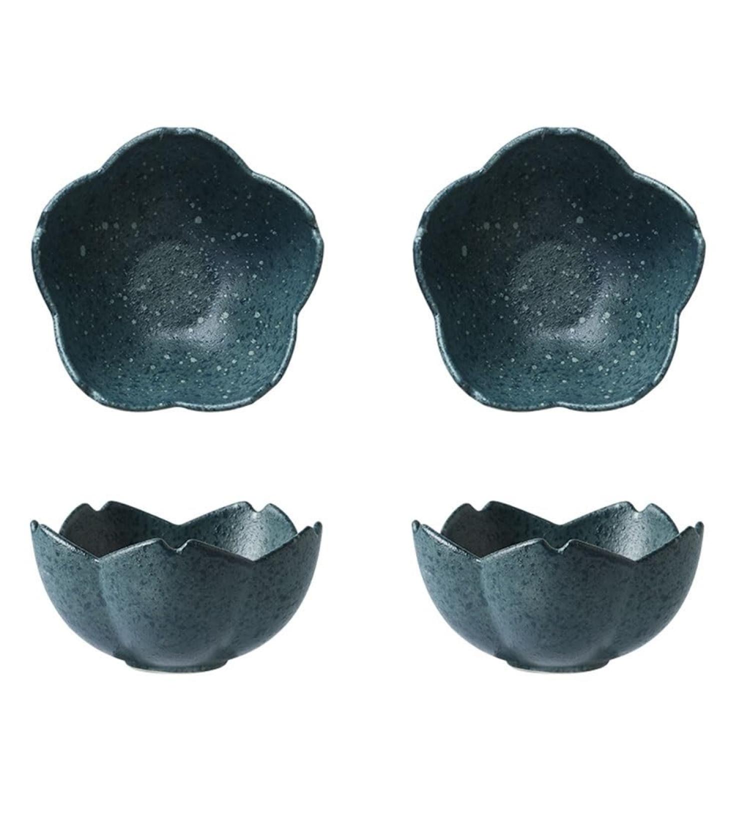 Fruit Bowl Snack Containers Soy Sauce Set Flower Shape Ceramic Appetizer Plate Dipping Bowl Mini Condiment Bowl Soy Sauce Vinegar Snack Salad Olive Oil Breakfast Bowls (Color : D) (A) - Buy Online on GoSupps.com