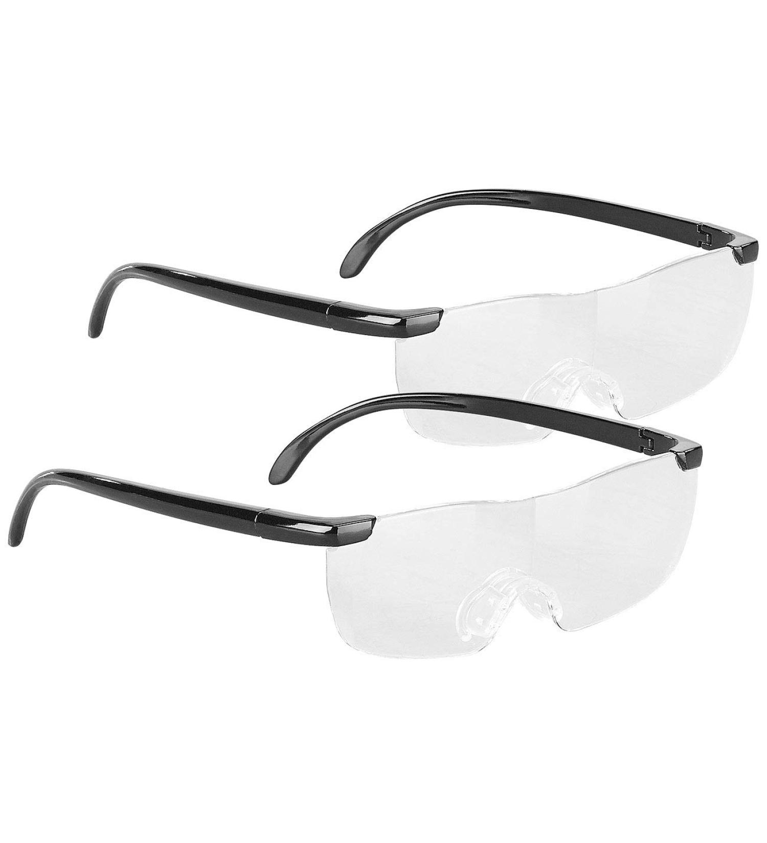 Pearl Magnification Glasses Set of 2 - Edgeless 1.6x Magnifying Glasses with Protective Bag | Ideal for Eyeglass Wearers - Buy Online on GoSupps.com