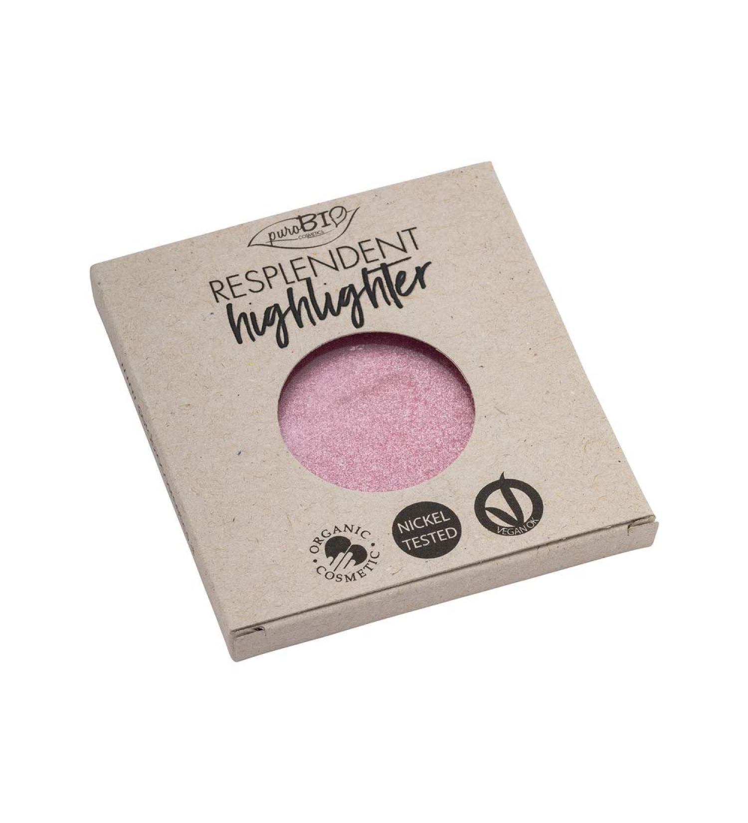 PuroBio Compact Resplendent Highlighter Refill No. 02 Pink 9 g No. 02 Pink 1 piece (1 pack)