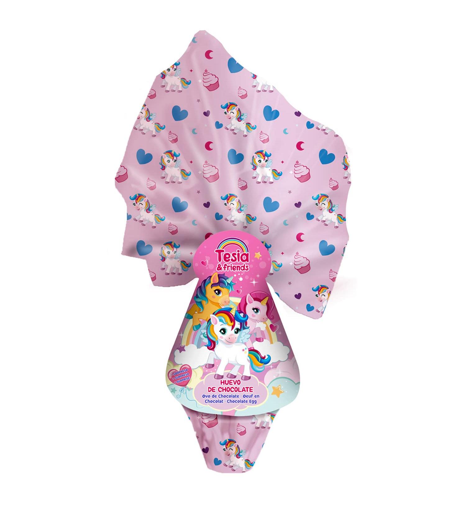 Unicorn Chocolate Easter Egg with Surprise Inside - 55g Chocolate