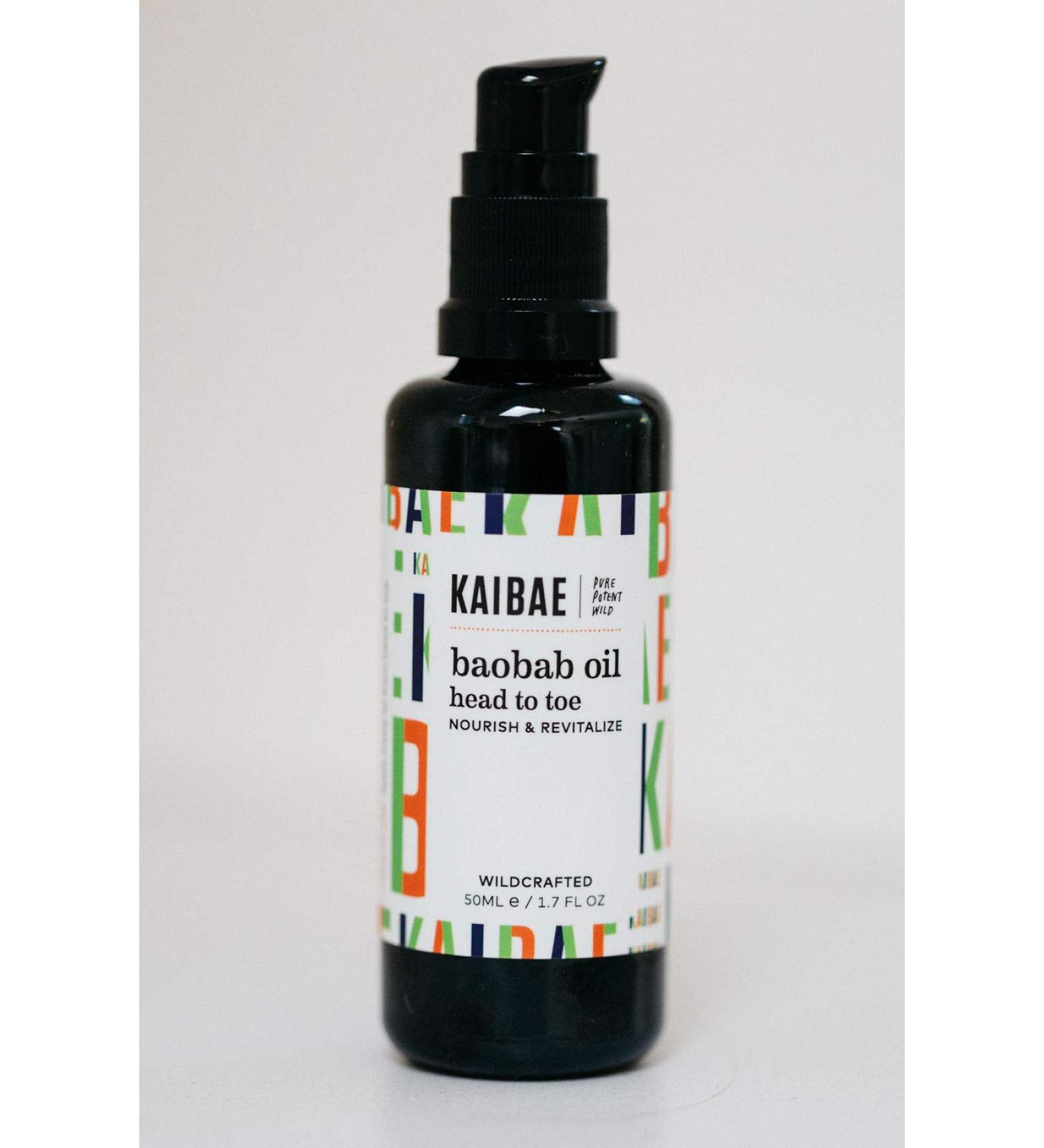 KAIBAE Organic Baobab Oil | Hair & Skin Moisturizer | Microbiome Friendly | Cold-Pressed & Wildcrafted | Vegan Clean Label (50ml) - Buy Online on GoSupps.com