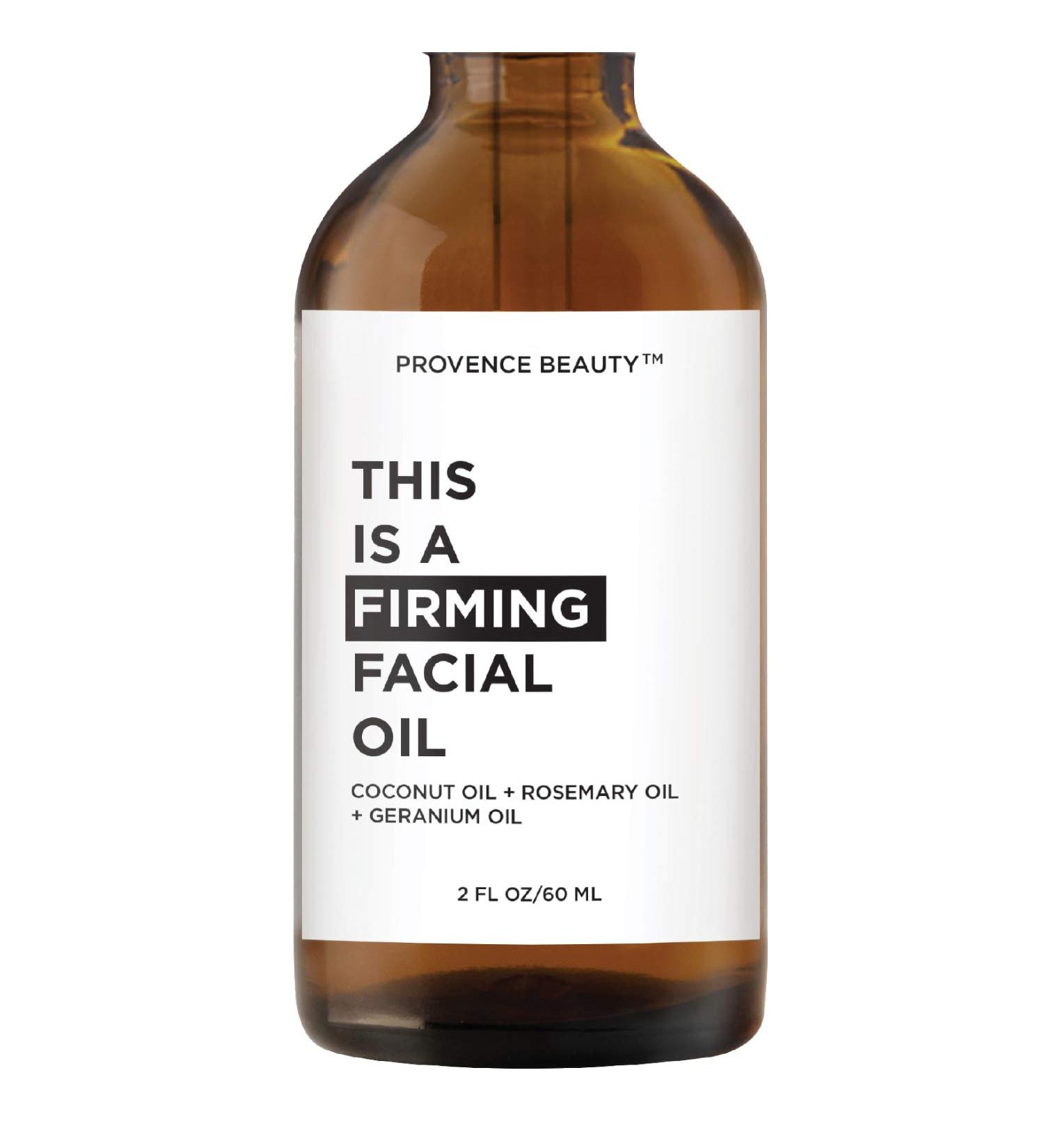Provence Beauty Firming Facial Oil - Coconut, Rosemary & Geranium Oils - 2 FL OZ - Buy Online on GoSupps.com