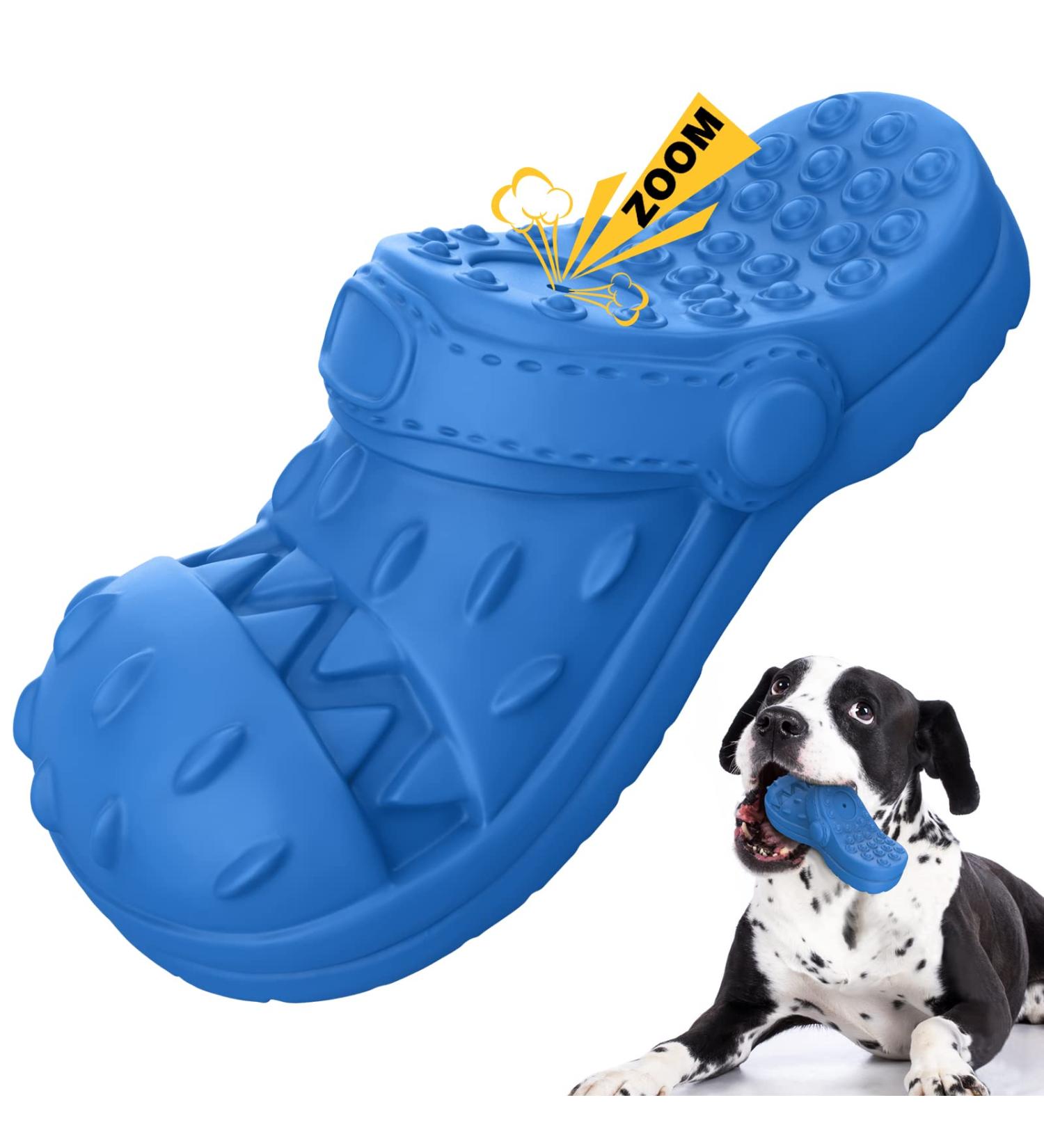 RUXAN Indestructible Dog Chew Toy - Squeaky Interactive Toy with Milk Flavor, Natural Rubber for Aggressive Chewers - Perfect for Small/Medium/Large Dogs - Buy Online on GoSupps.com