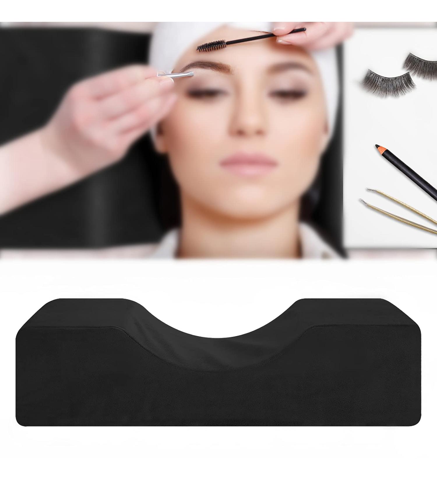 Sanon Eyelash Extension Neck Pillow - Extra Soft U-Shape Memory Foam Beauty Makeup Curve Pillow for Home Salon & Professional Use (Black) - Buy Online on GoSupps.com