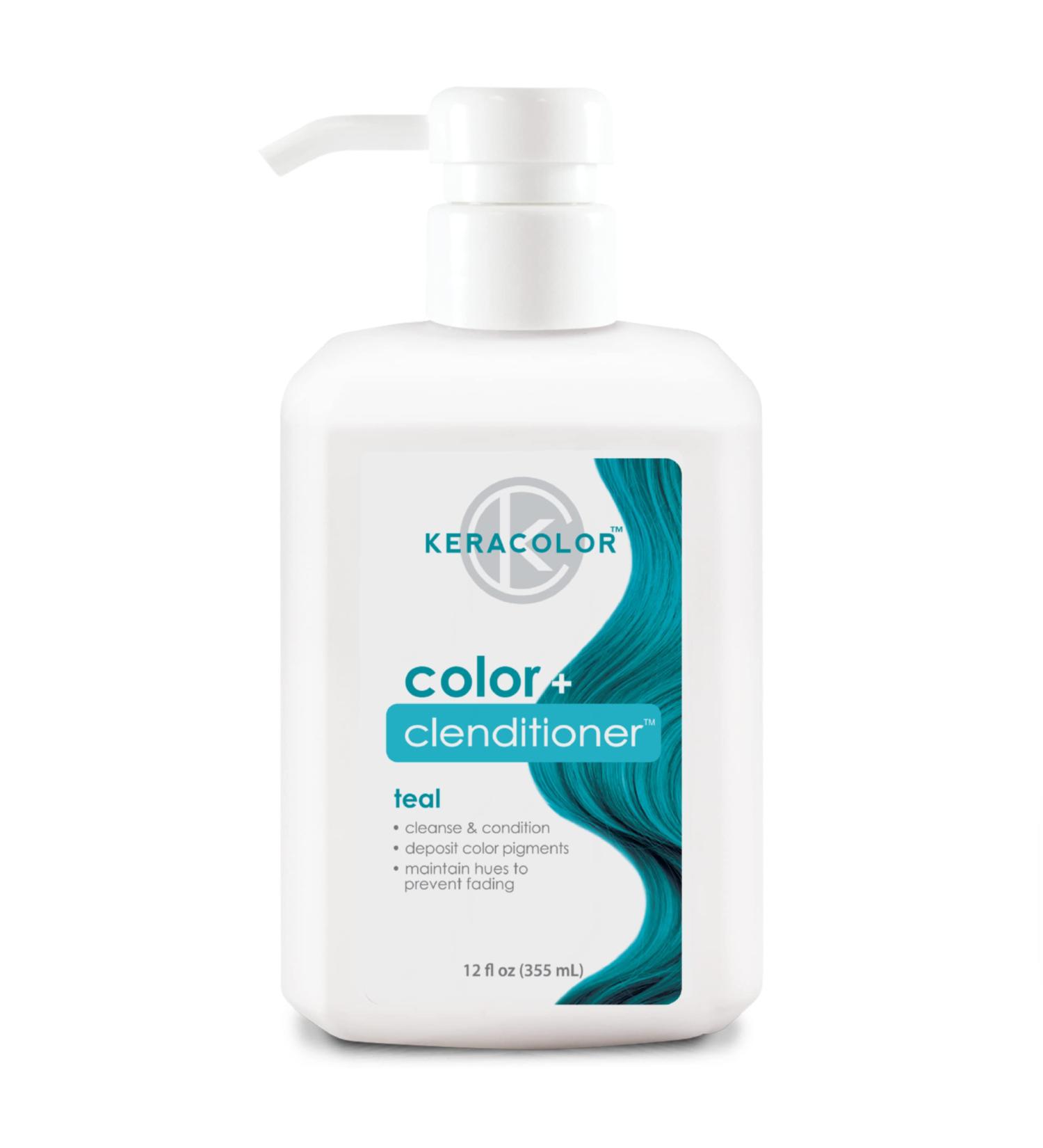Keracolor Clenditioner Hair Dye - Teal Semi Permanent Color Depositing Conditioner (12 Fl Oz) - Buy Online on GoSupps.com