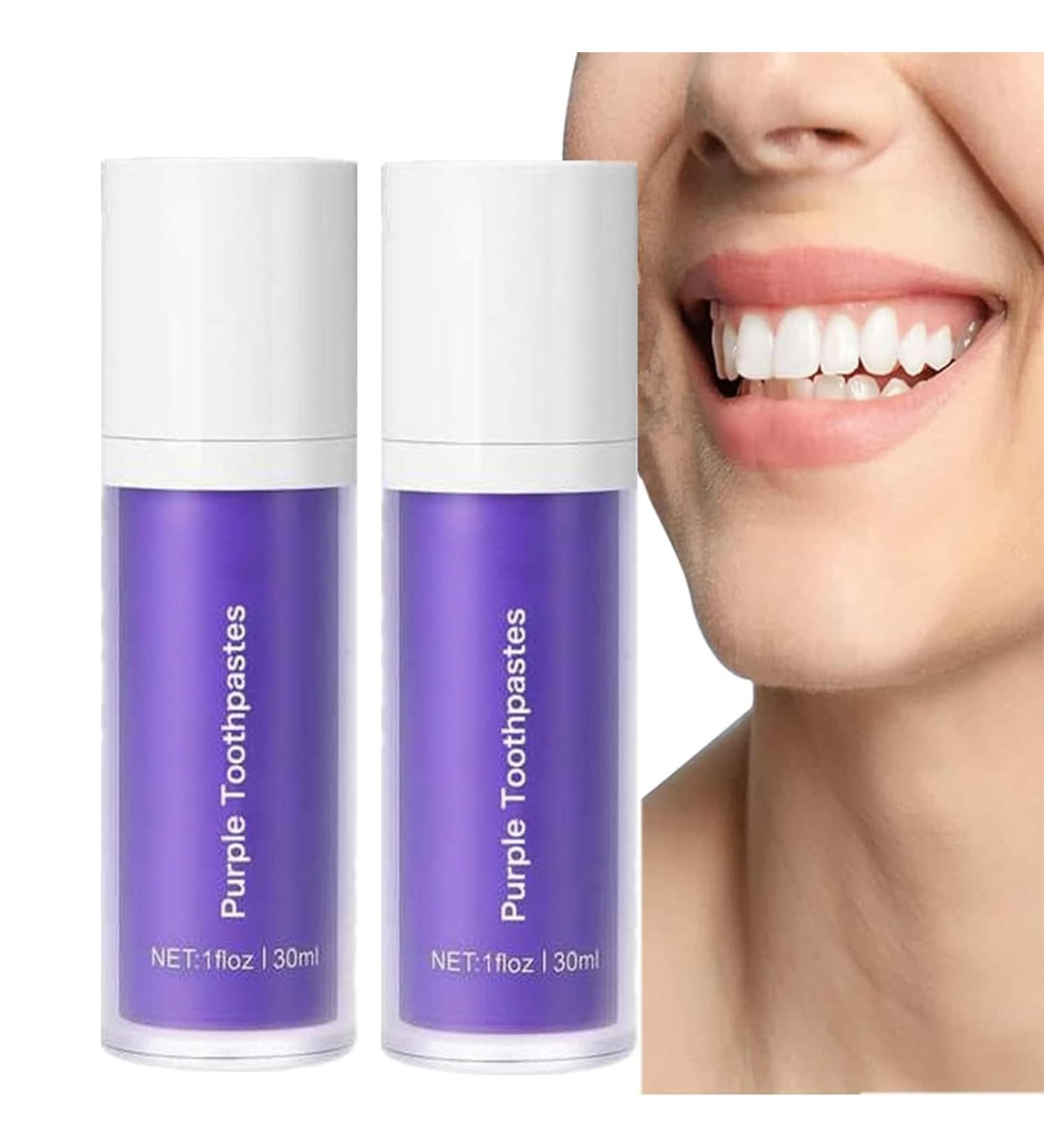 Lila Toothpaste for White Teeth | Purple Whitening Toothpaste | Color Correction Formula - Buy Online on GoSupps.com