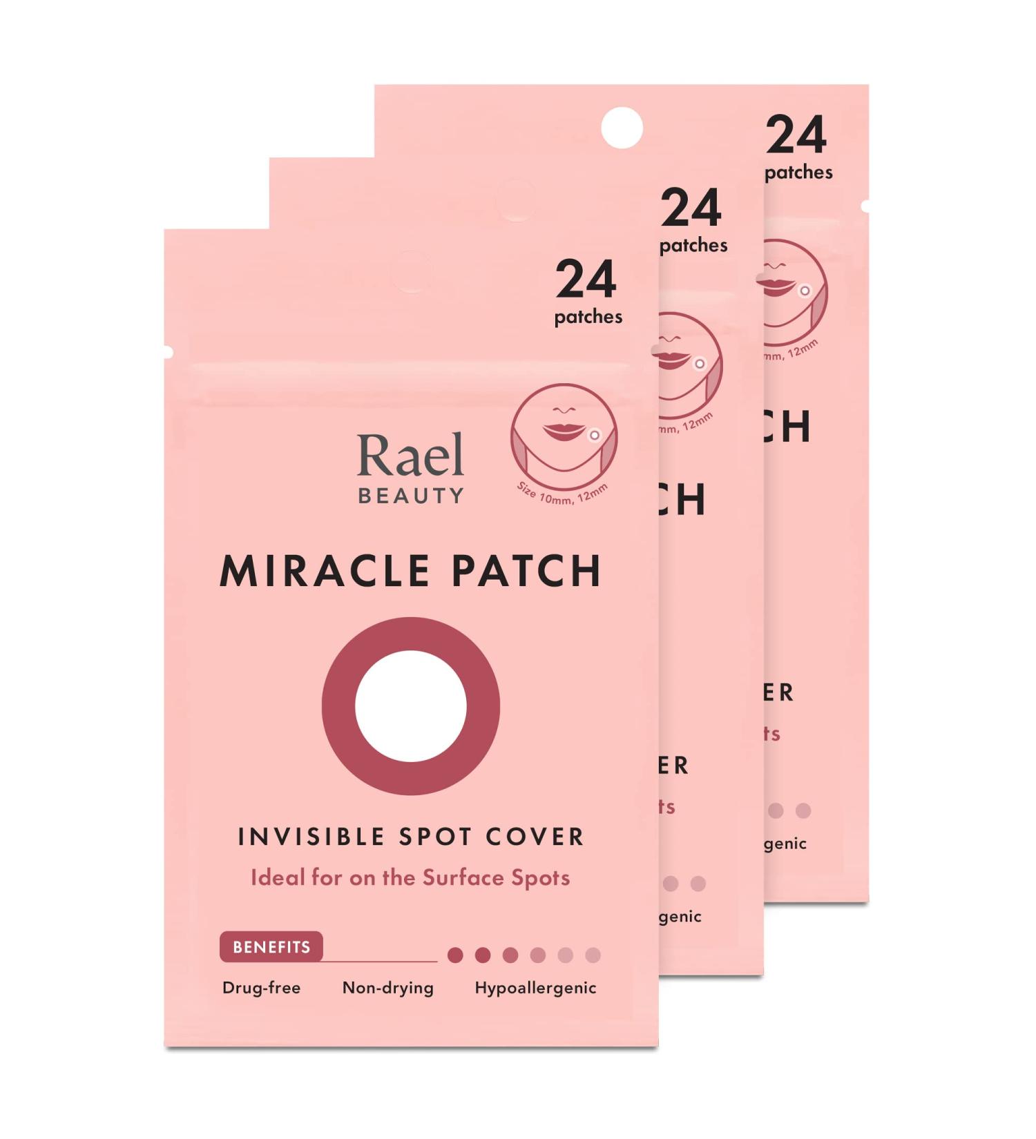 Rael Pimple Patches - Hydrocolloid Acne Spot Cover for Face - Breakouts Spot Treatment - 72 Count - Buy Online on GoSupps.com