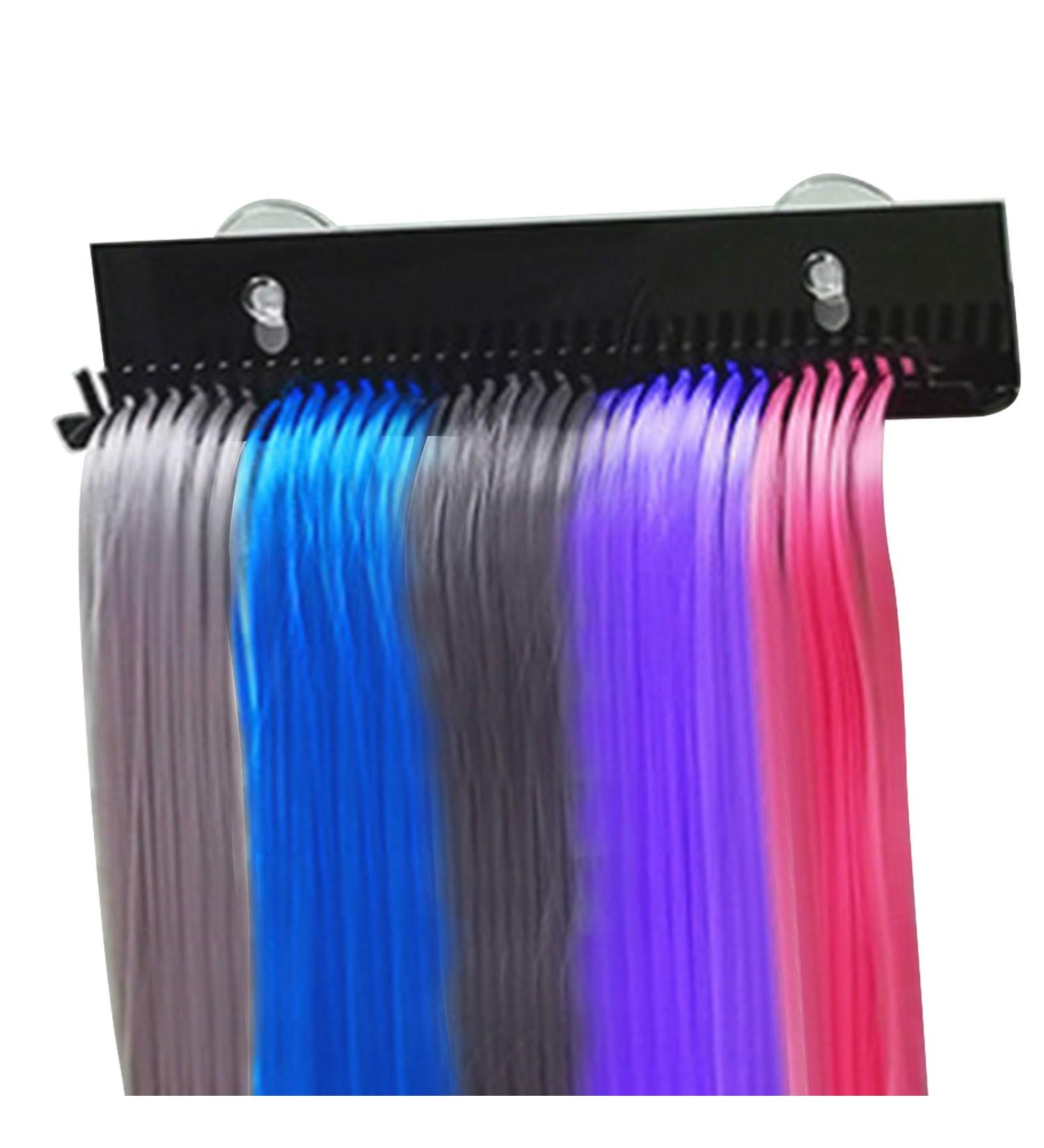XL Black Hair Extension Hanging Storage - Wall-Mounted Wig Display Holder for Salon & Home Use - Buy Online on GoSupps.com