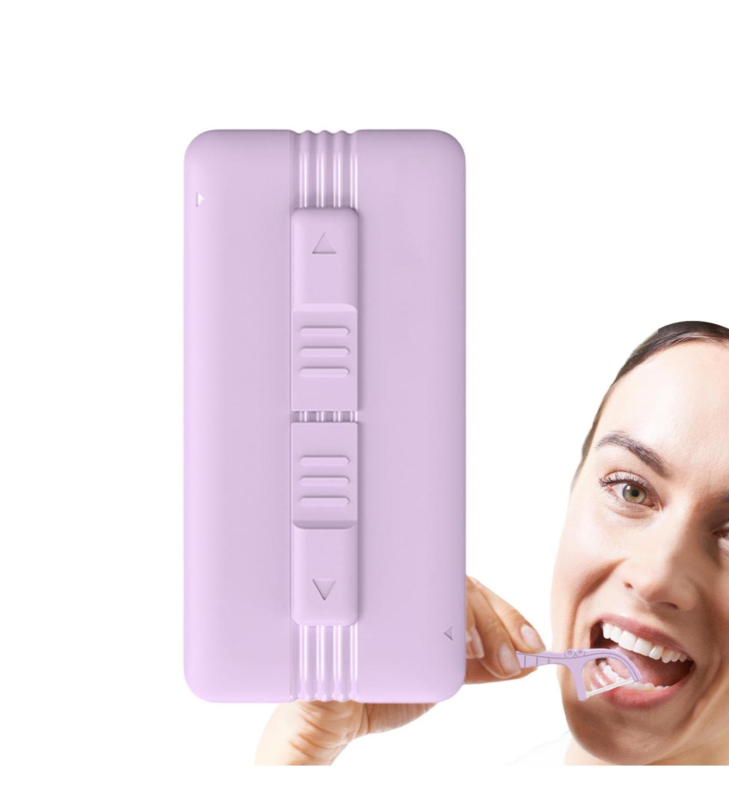 Buy Generic Dental Floss Case - Portable Double-Sided Automatic Magnetic Flosser | Travel Dispenser & Hygienic Transparent Container for 10 Picks - Ship Worldwide - Buy Online on GoSupps.com