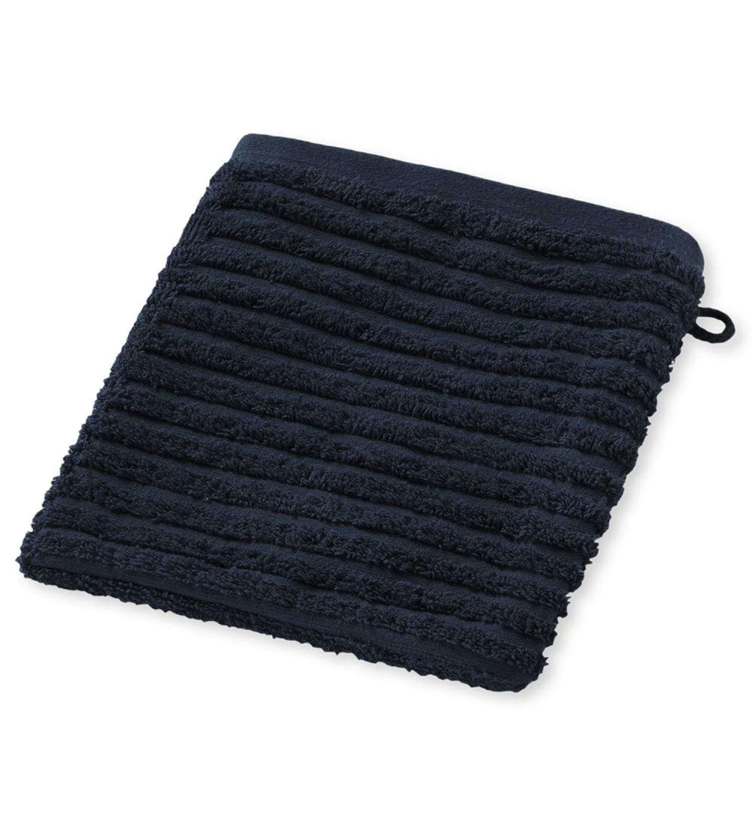 Schiesser Washcloth structure 16x21 cm Darkblue