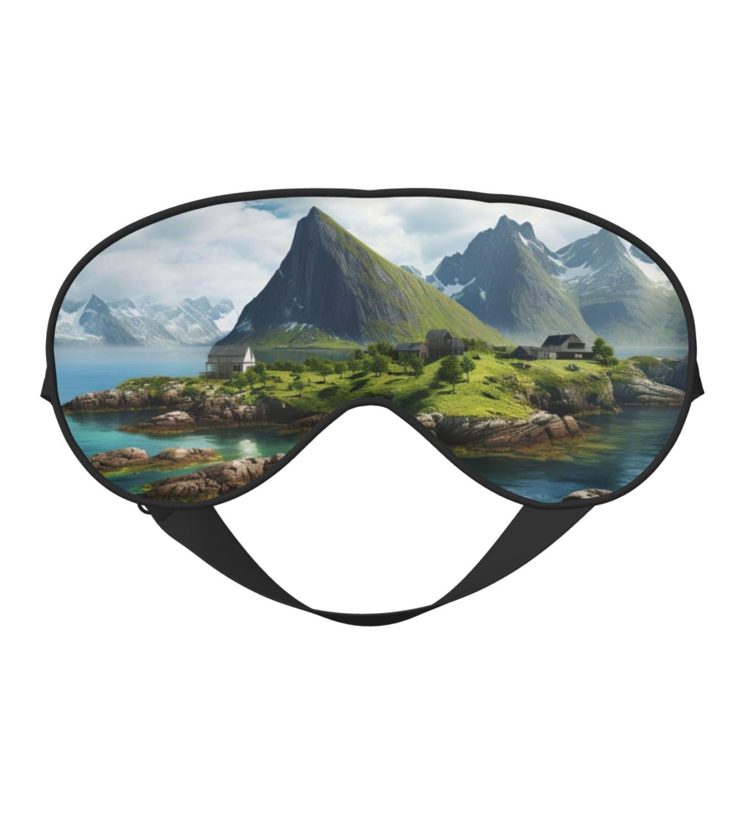 Buy SSIMOO Norway Islands Adjustable Sleep Mask - Breathable & Fashionable Eye Mask for Comfort | International Shipping Available - Buy Online on GoSupps.com