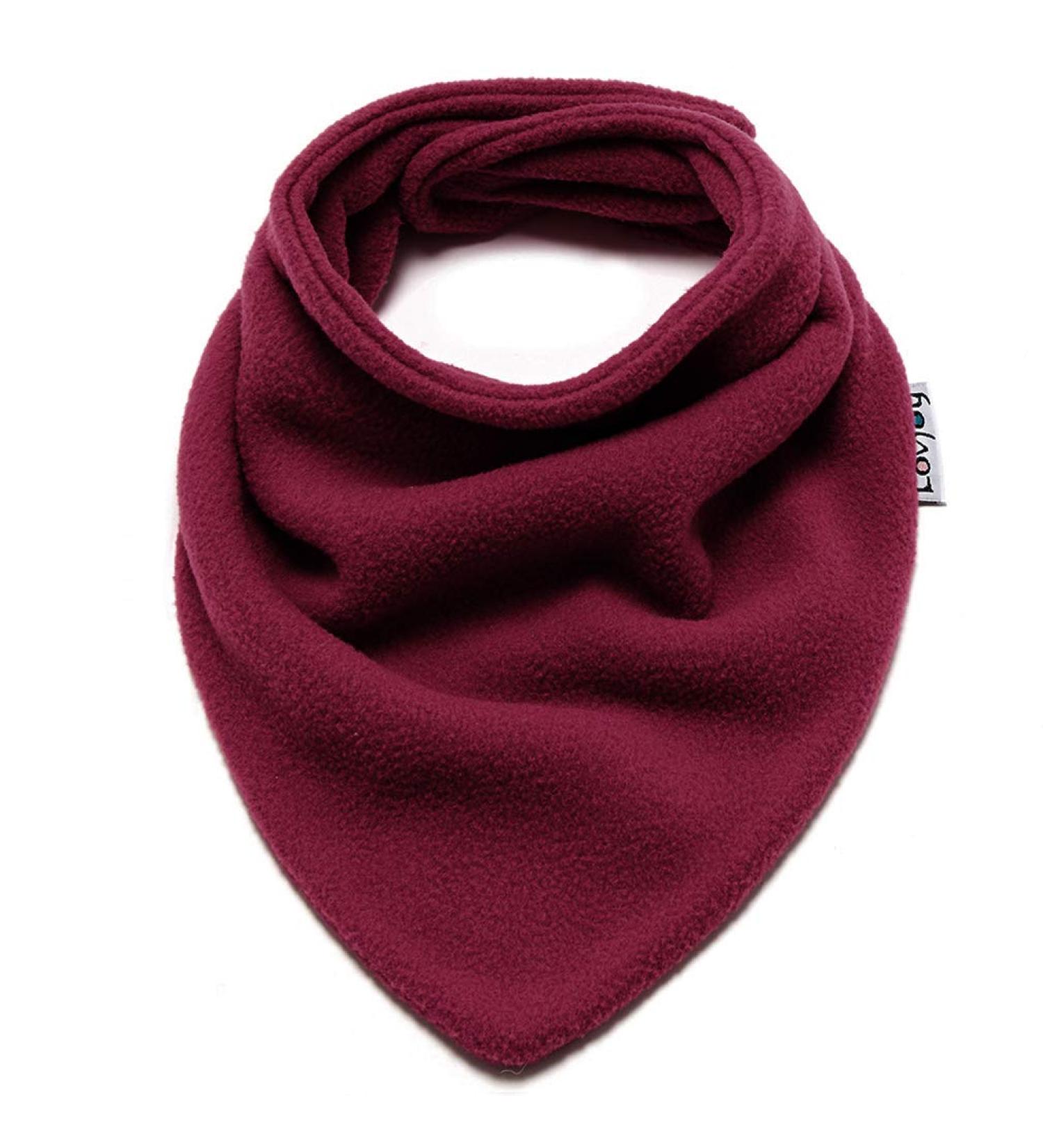 Baby Toddler Cute Warm Fleece scarf/Snood. Soft & Cozy. Fits 6 months - 5 Years. More Designs for Boys & Girls! Maroon