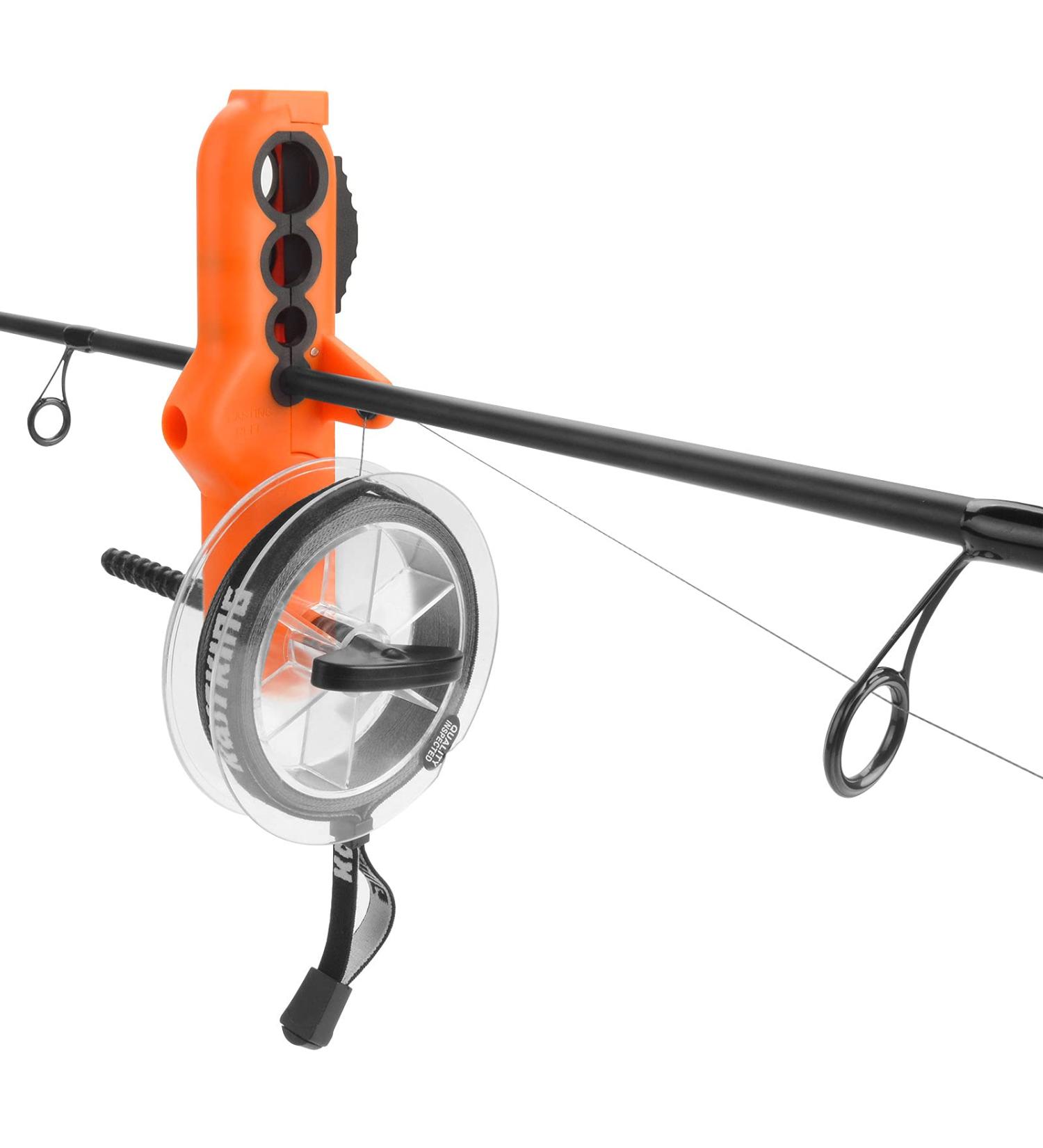 KastKing Radius Line Spooler - Compact Tool for Spinning and Casting Reels | Spool Fishing Reels Without Line Twist - Orange - Buy Online on GoSupps.com