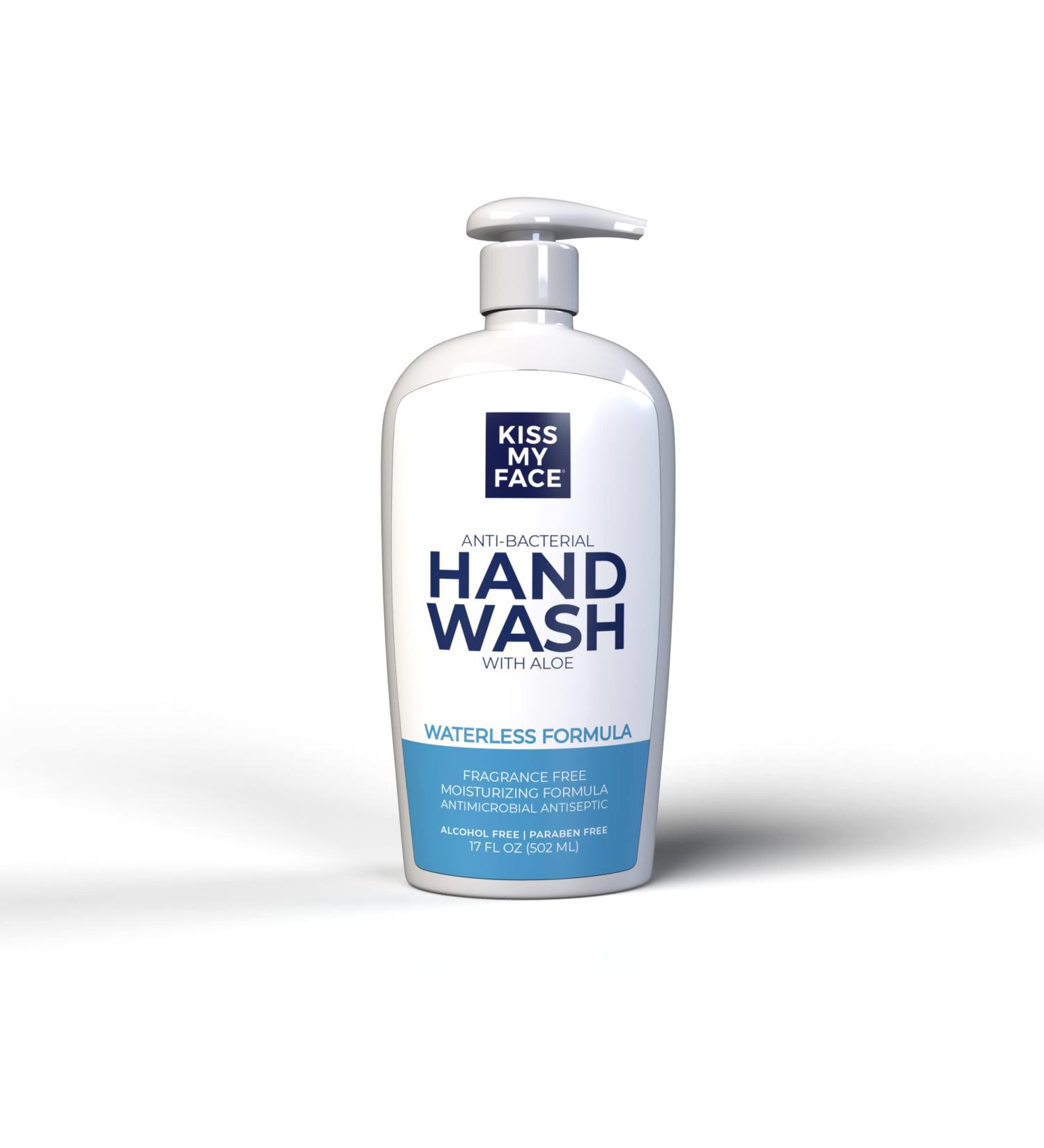 Kiss My Face Hand Sanitizer with Aloe Fragrance Free 17 fl oz (502 ml)