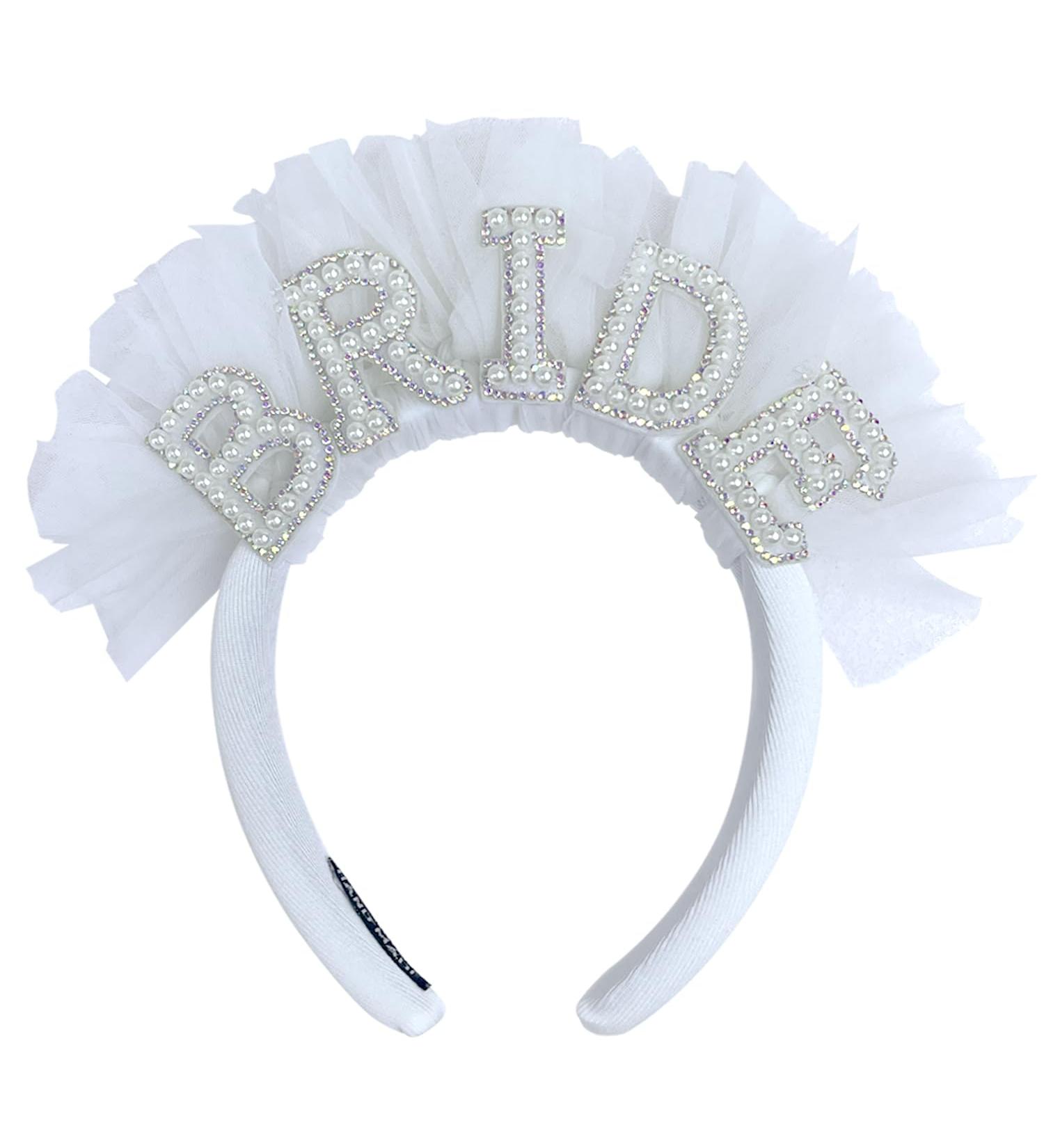 Bride Headband Bride To Be Headband Pearl Bride Headband Bride Headpiece Bride Hair Accessories Bridal Wedding Headband for Bridal Shower Wedding Hen Party Bachelorette Party - Buy Online on GoSupps.com