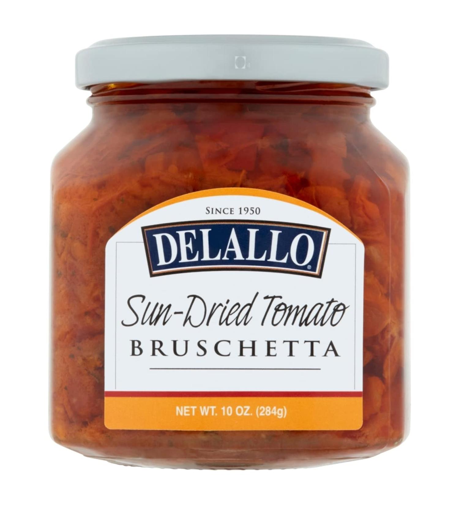 DeLallo Sun-Dried Tomato Bruschetta 10oz Jar - 6-Pack for Delicious Appetizers - Buy Online on GoSupps.com