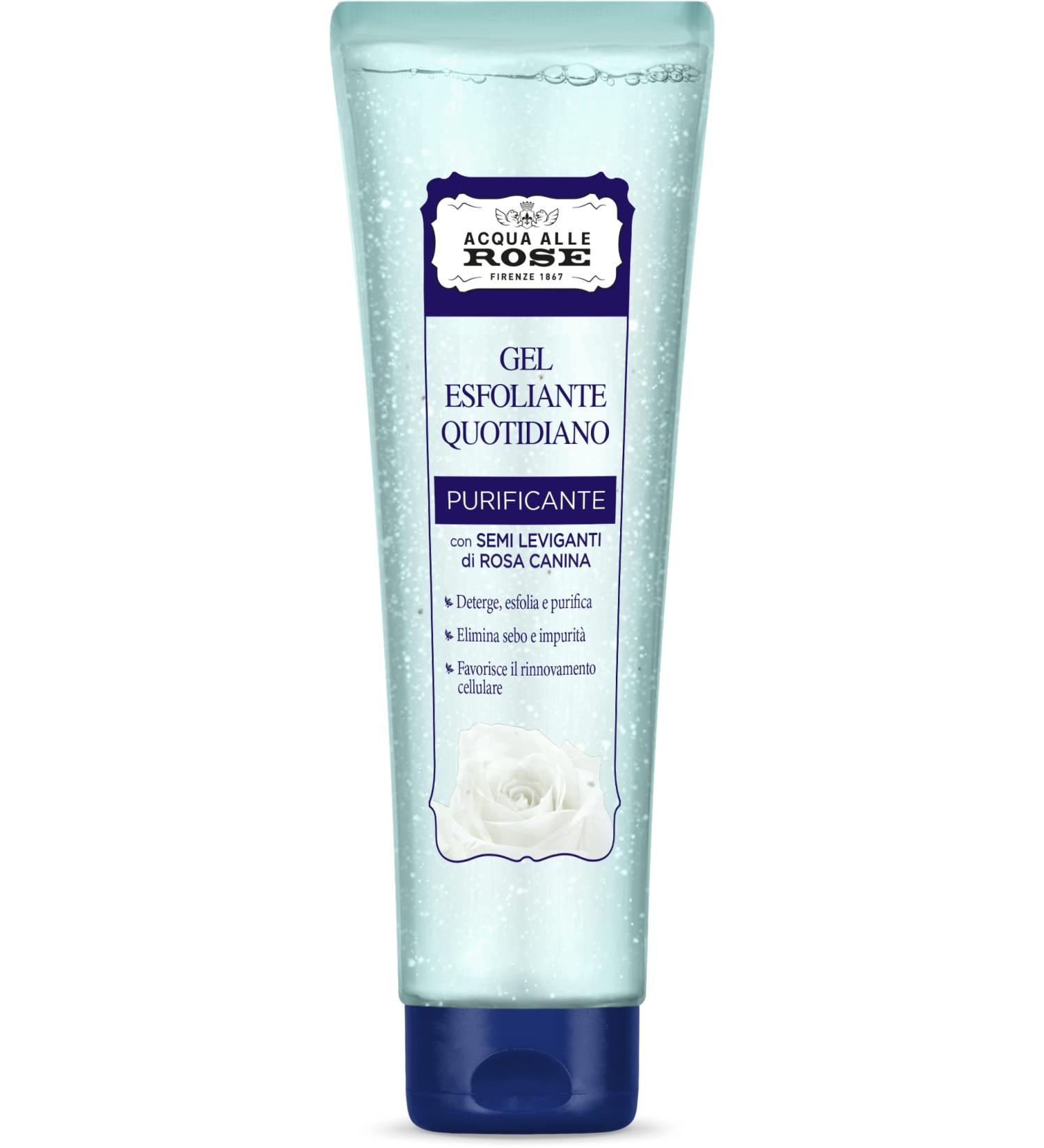 Acqua all Rose Gel Esolant Quotidiano Purificante - Scrub Viso Delicato Naturale per Pelle Liscia e Luminosa | 150 ml | Spedizione Internazionale - Buy Online on GoSupps.com