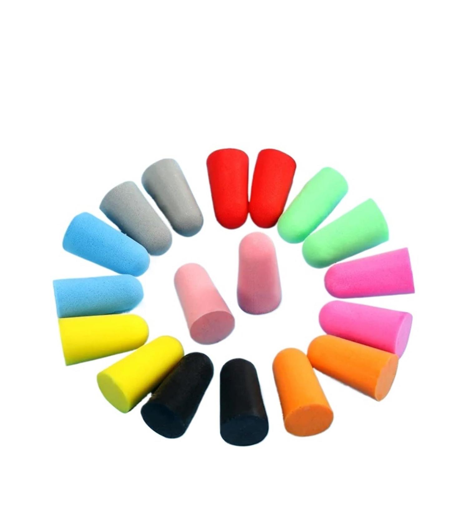 10 Pairs Comfort Foam Earplugs - Noise Reduction Tapered Ear Plugs for Sleep & Travel | Soft & Protective (Green - Buy Online on GoSupps.com