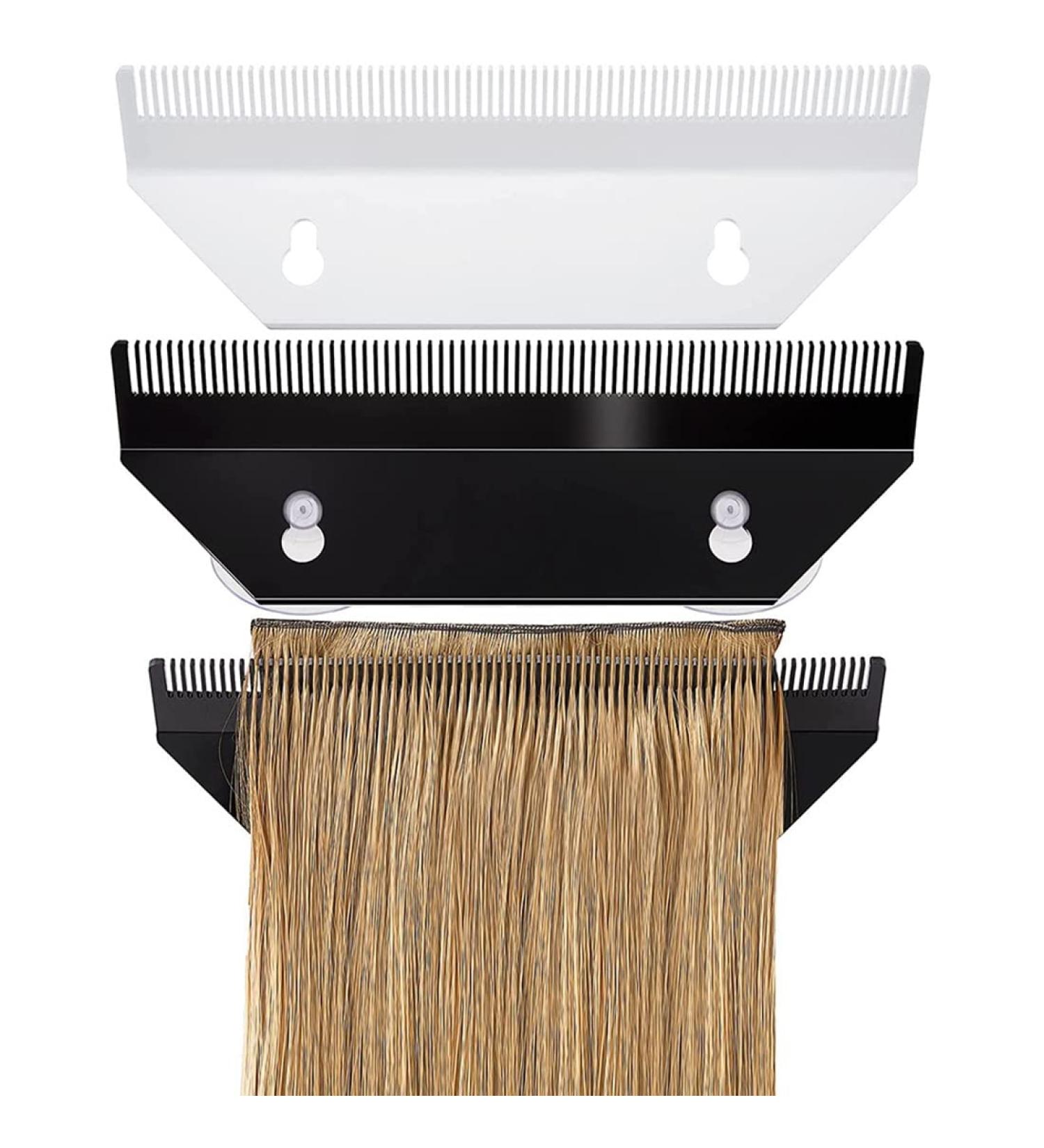 Pmandgk Hair Holder 2 Pieces Acrylic Hair Hanger Portable Holder Wig Storage Rack Hair - Buy Online on GoSupps.com