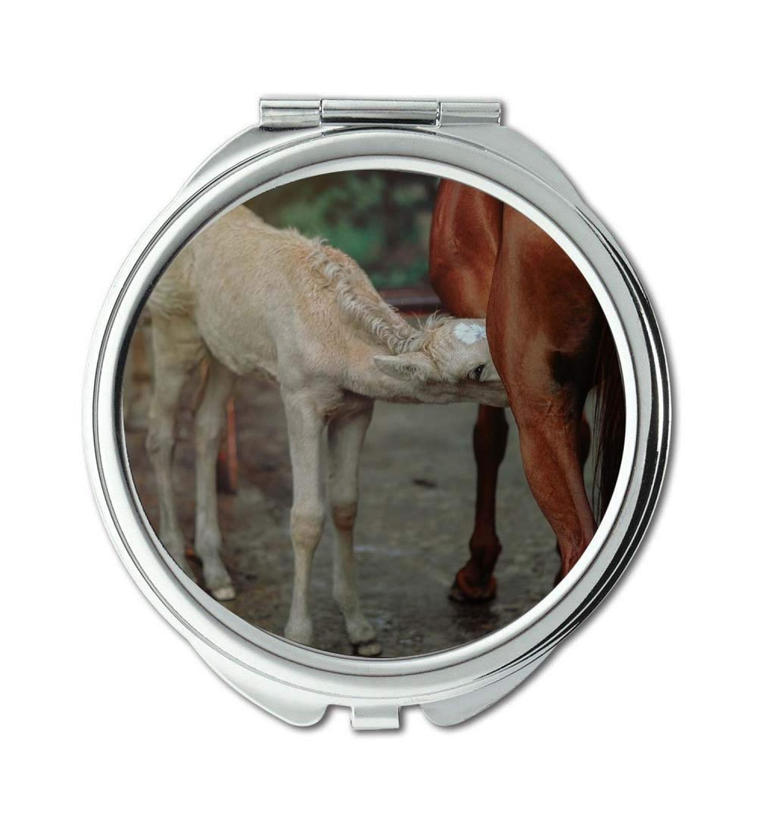 Mirror Compact Mirror animals close up domestic pocket mirror portable mirror - Buy Online on GoSupps.com