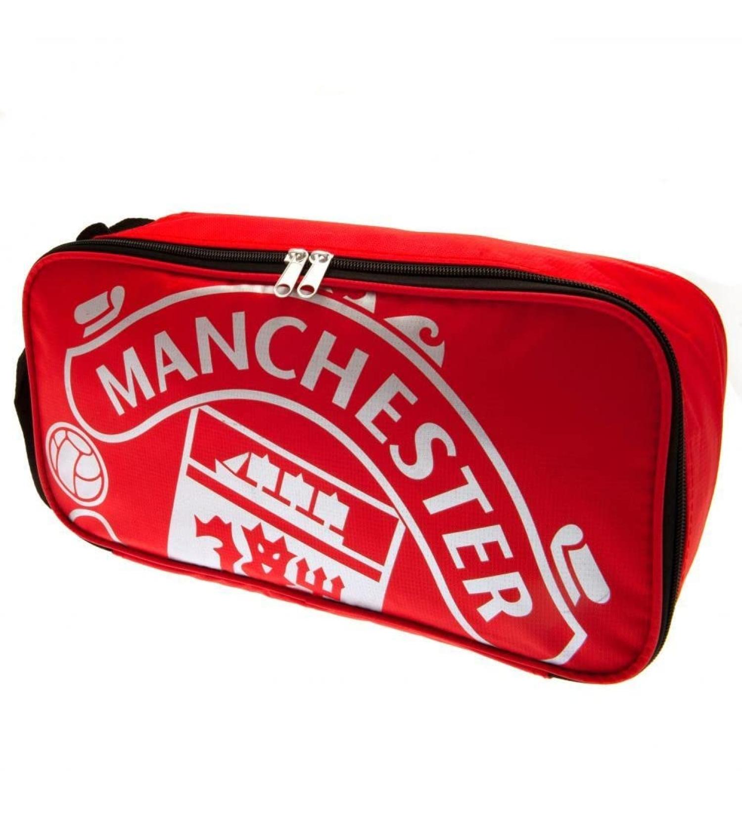 Manchester United FC Crest Boot Bag - Red | 18x7x5 | Official Merchandise - Buy Online on GoSupps.com