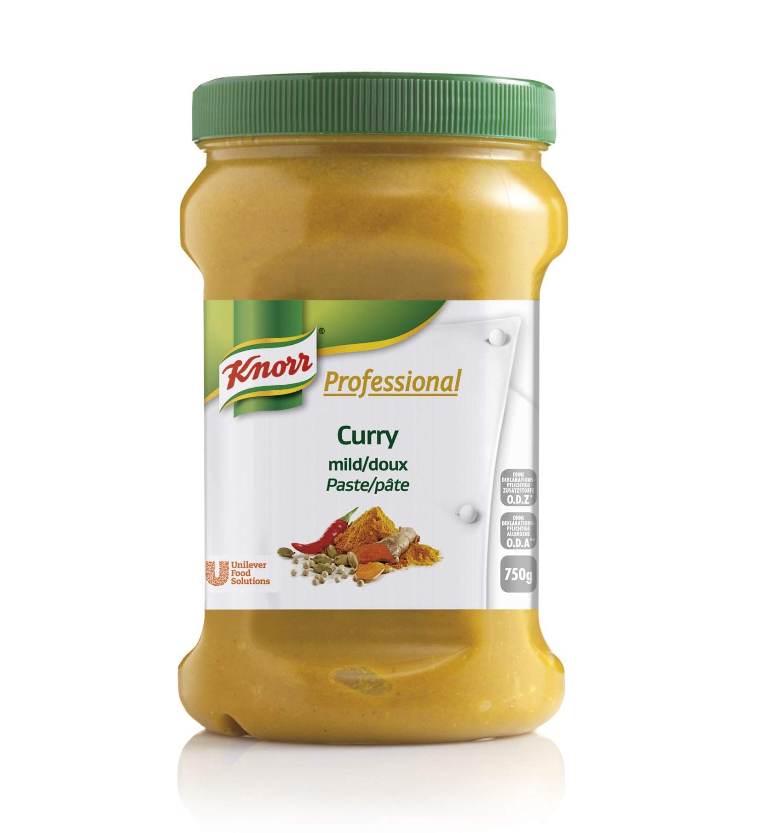 Knorr Professional Mild Curry Seasoning Paste - 750g | Natural Flavor Ready to Use - International Shipping Available - Buy Online on GoSupps.com