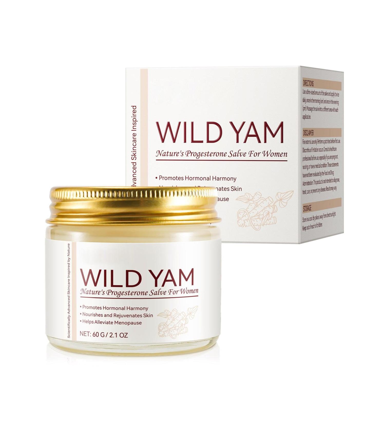 Wild Yam Cream | Cream | Wild Yam Moisturizing 60g Womens Root Creams Promoting Women Body Support All Skin Types Suitable Use for Women Deep Moisturization - Buy Online on GoSupps.com