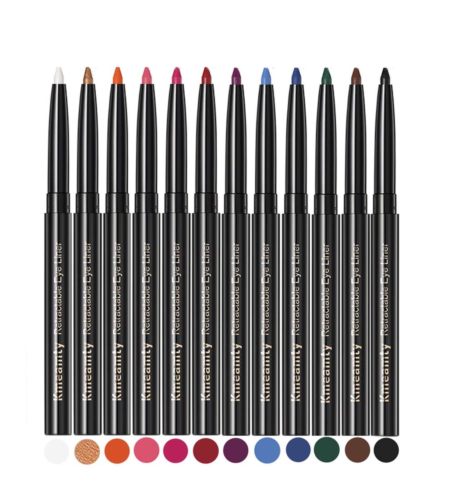Kmeamty Gel Eye Liner Pencil Set - 12 Vibrant Colors for Long-Lasting and Smooth Application - Vegan and Cruelty-Free - Buy Online on GoSupps.com